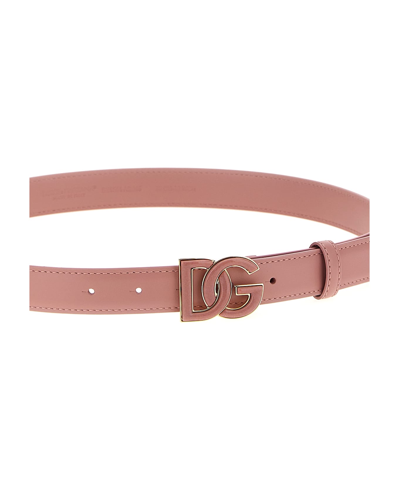 Dolce & Gabbana Logo Belt - Pink