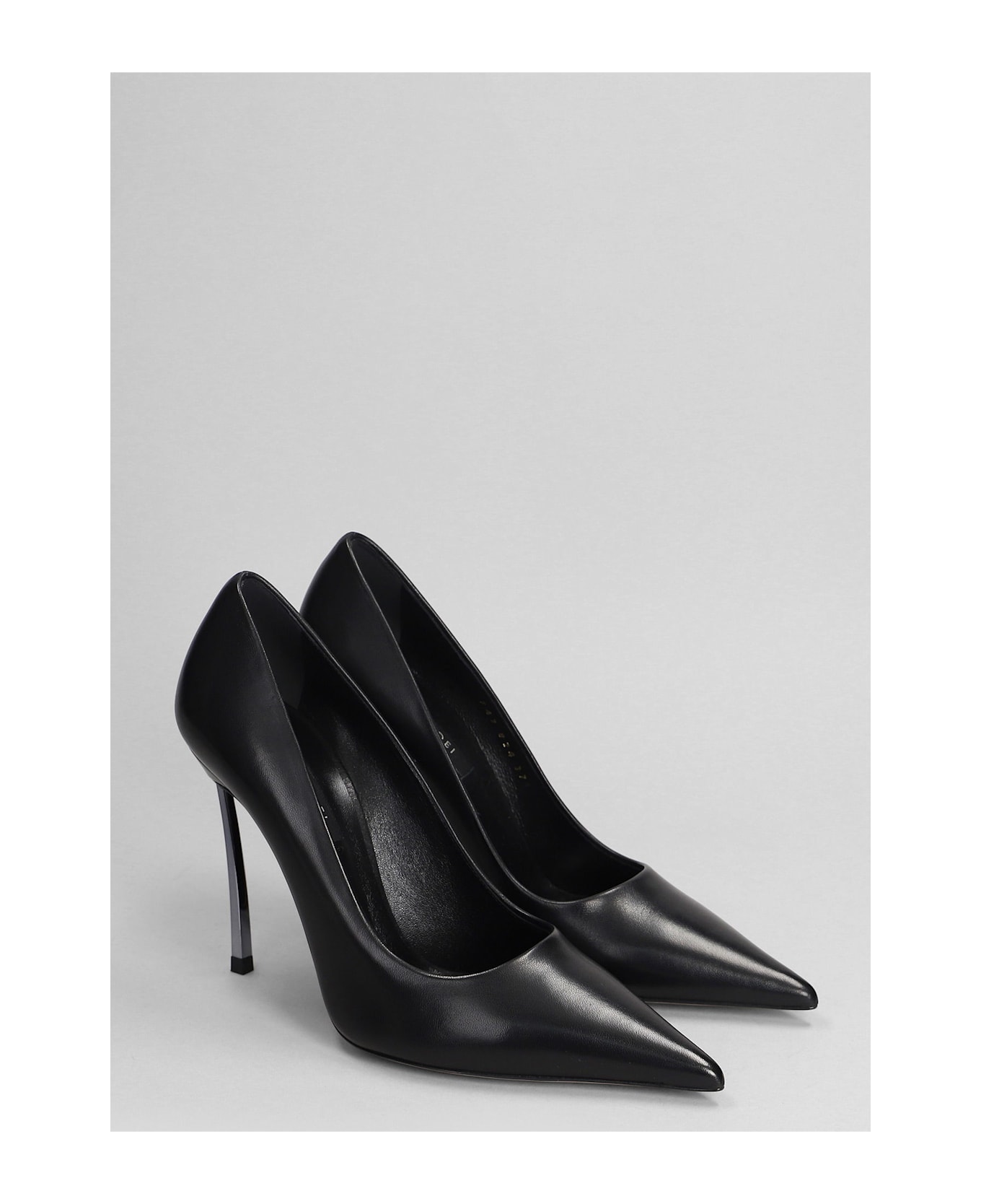 Casadei Superblade Pumps In Black Leather - black