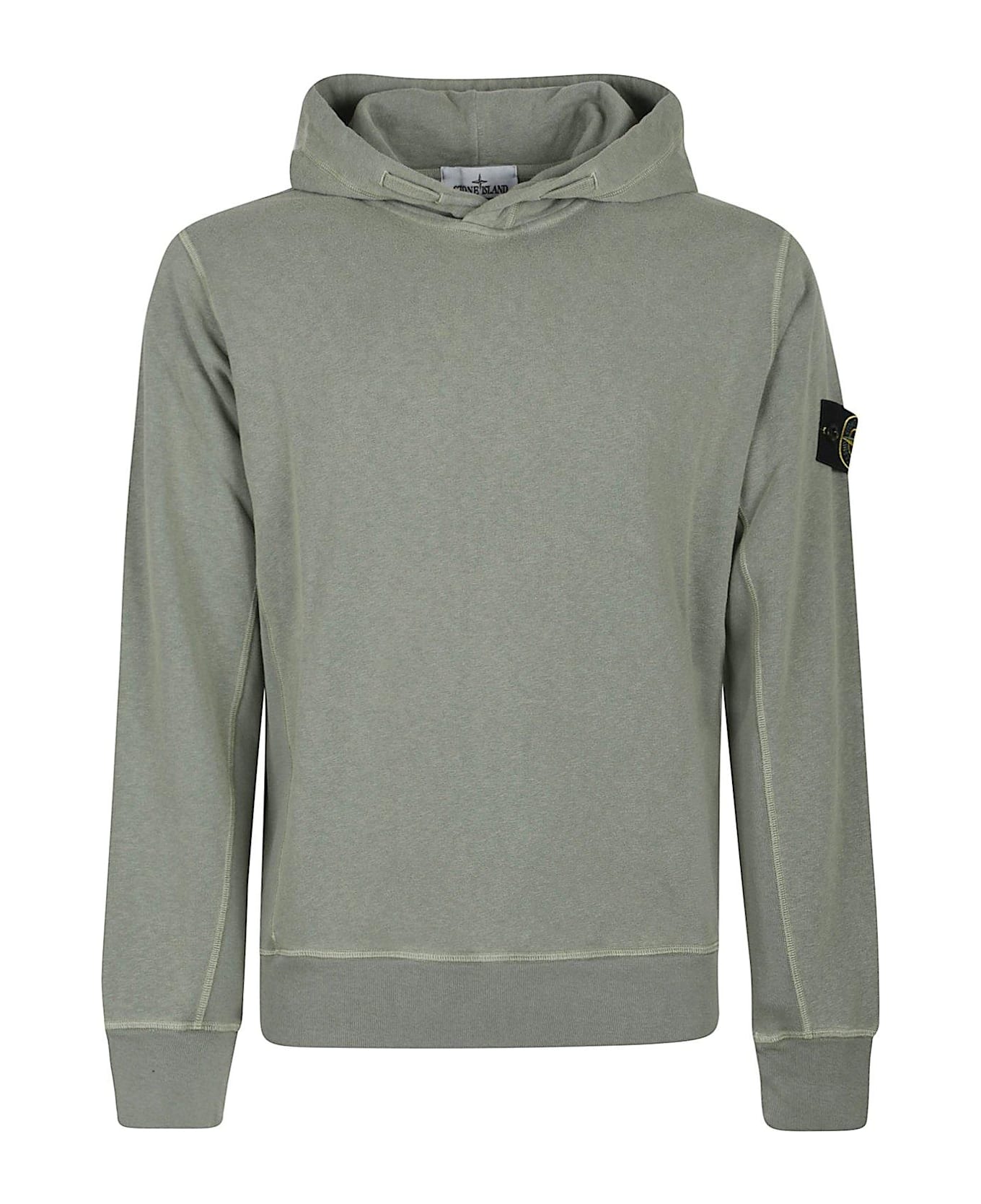 Logo Patch Long-sleeved Hoodie - Thumbnail 2