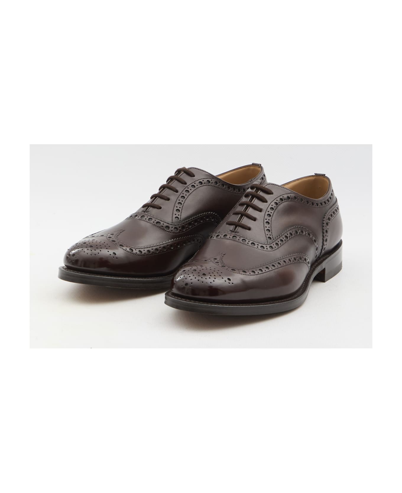 Church's Burwood Oxford Brogue Shoes - Ebony