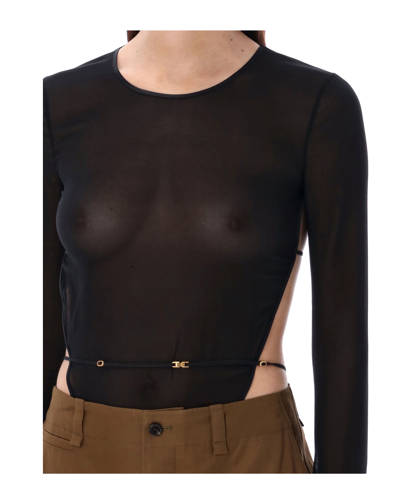 Saint Laurent Body Long Sleeves Look #30 - BLACK