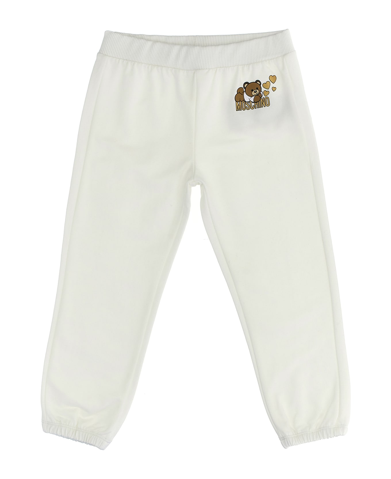 Moschino Sweatshirt Suit + Logo Print Joggers - White