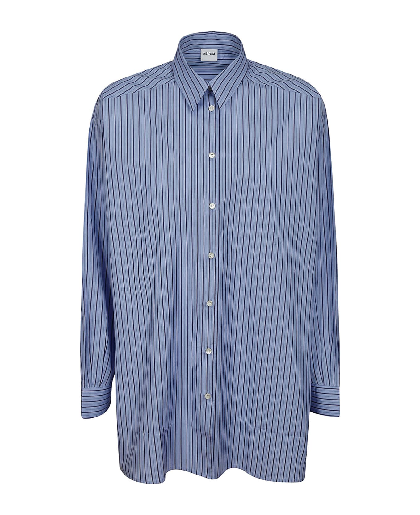 Aspesi Shirt 5455 - Riga Blu シャツ