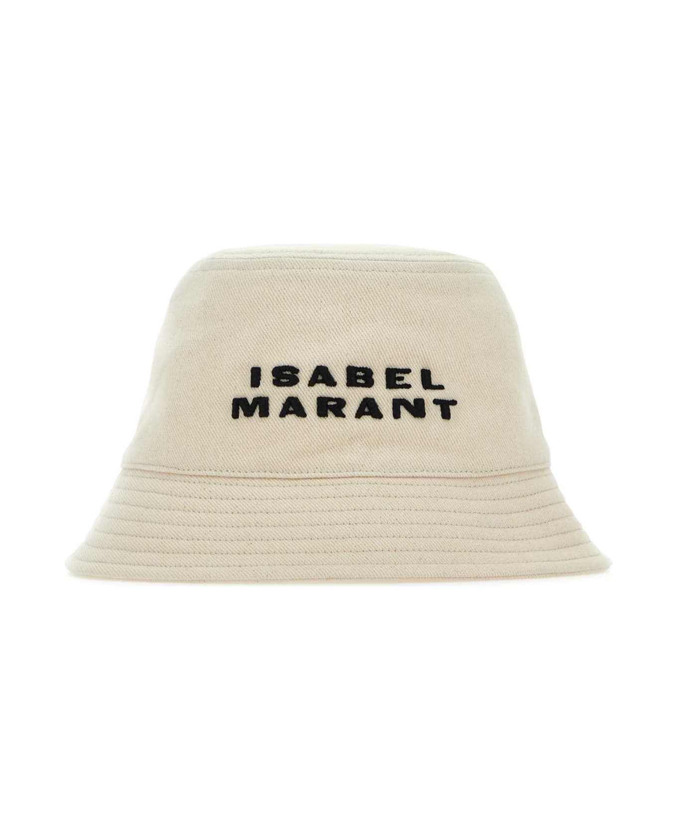 Isabel Marant Sand Cotton Haley Bucket Hat - ECRUBLACK 帽子