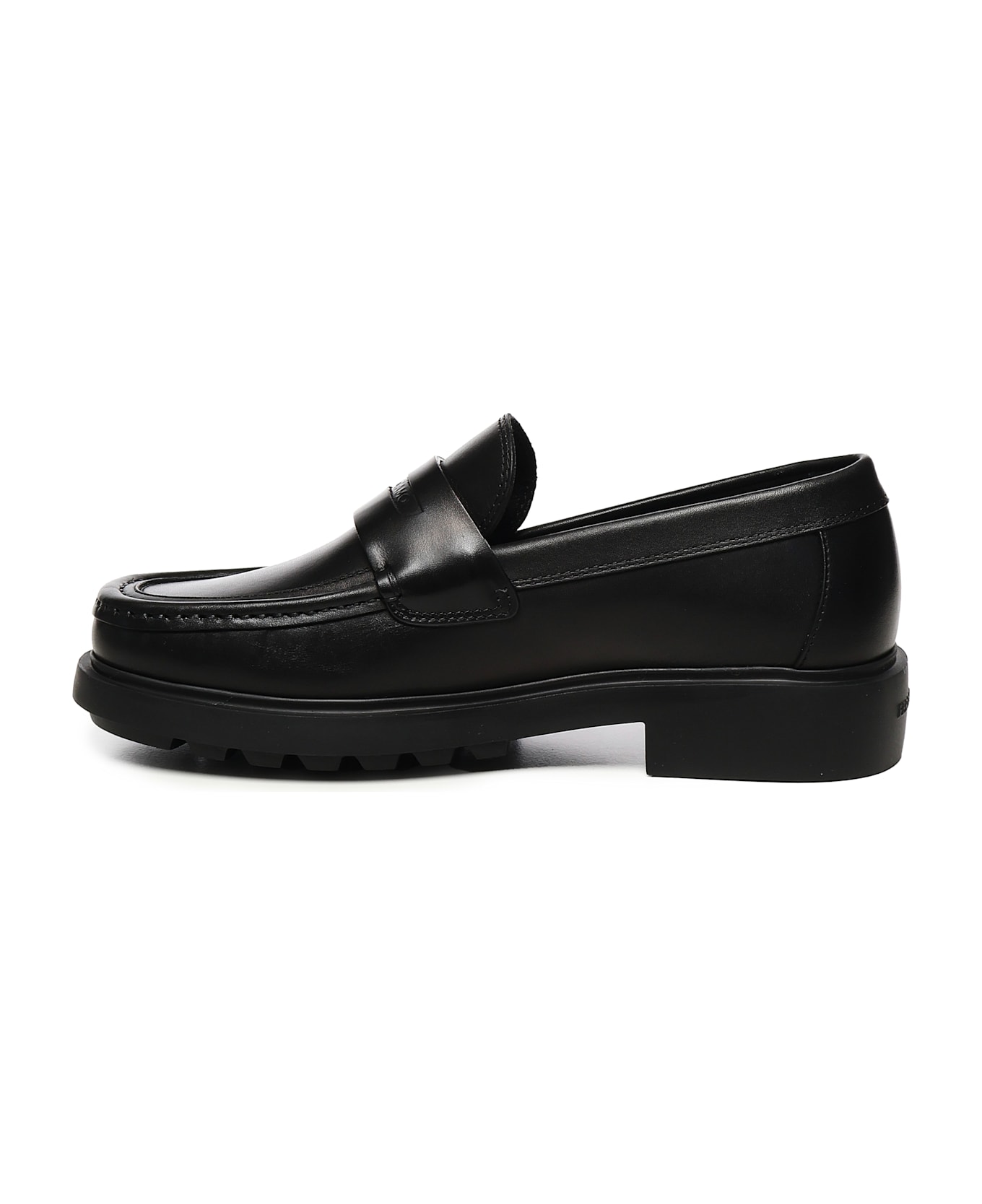 Ferragamo Calfskin Loafers - Black