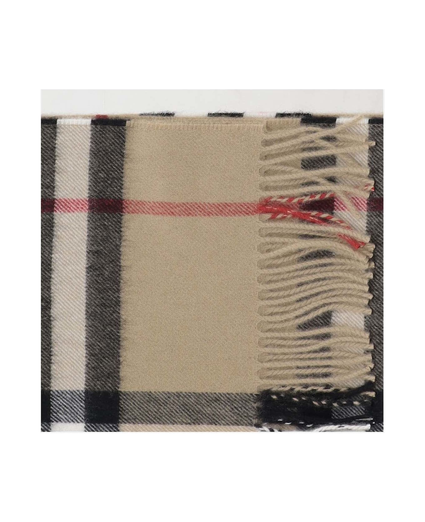 Burberry Cashmere Check Scarf - BEIGE スカーフ＆ストール