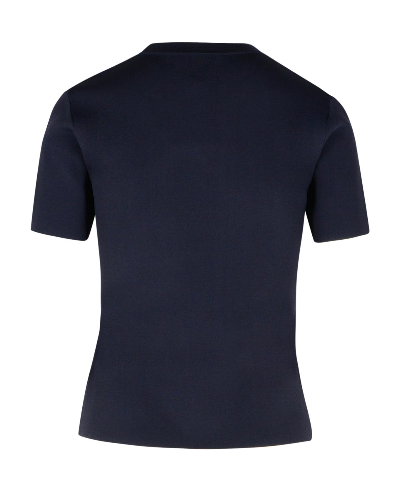 Max Mara 
segale
 Black Viscose Blend T-shirt - Blue
