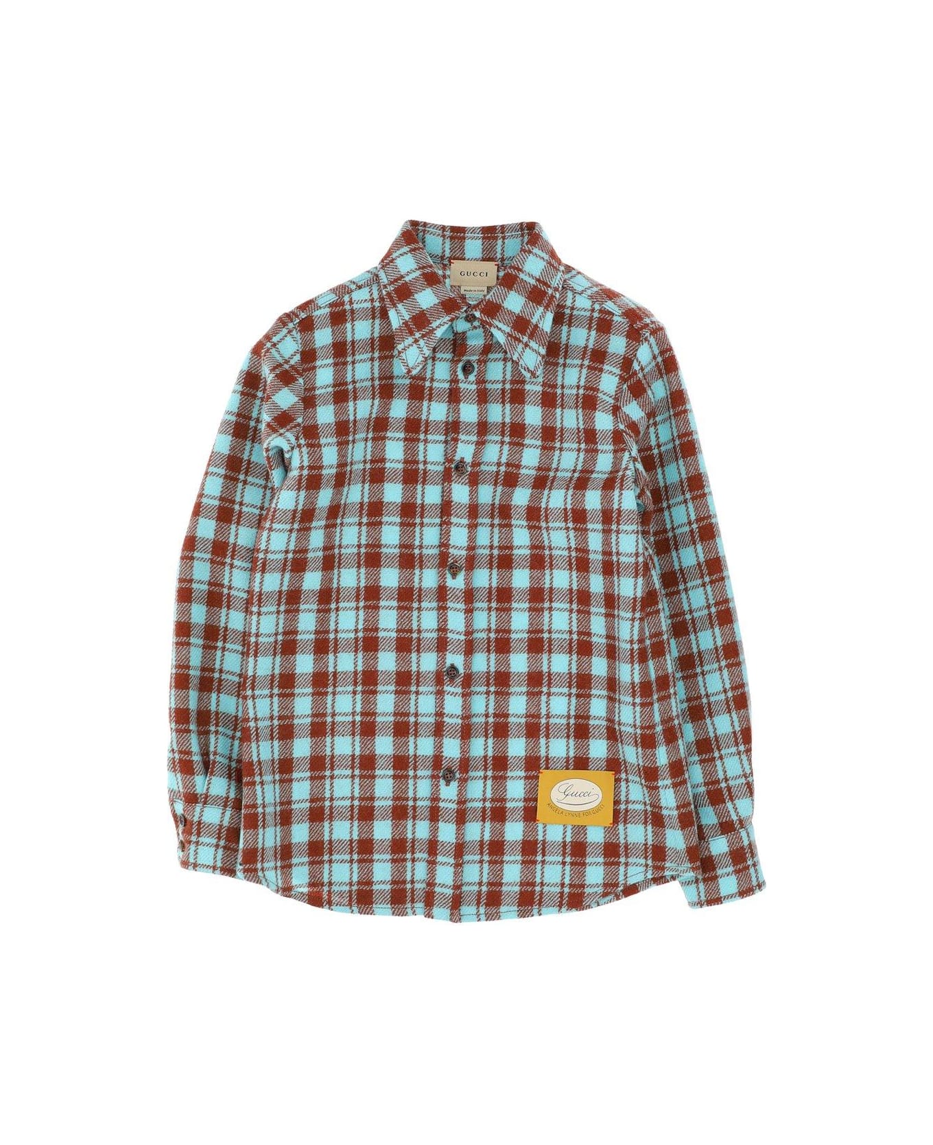 Gucci Plaid Pattern Long Sleeved Shirt シャツ