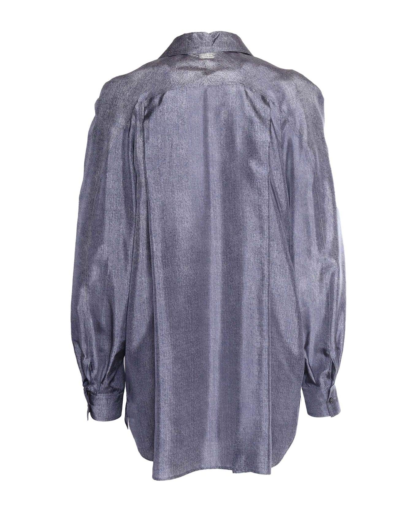 Alberta Ferretti Grey Silk Shirt - GREY