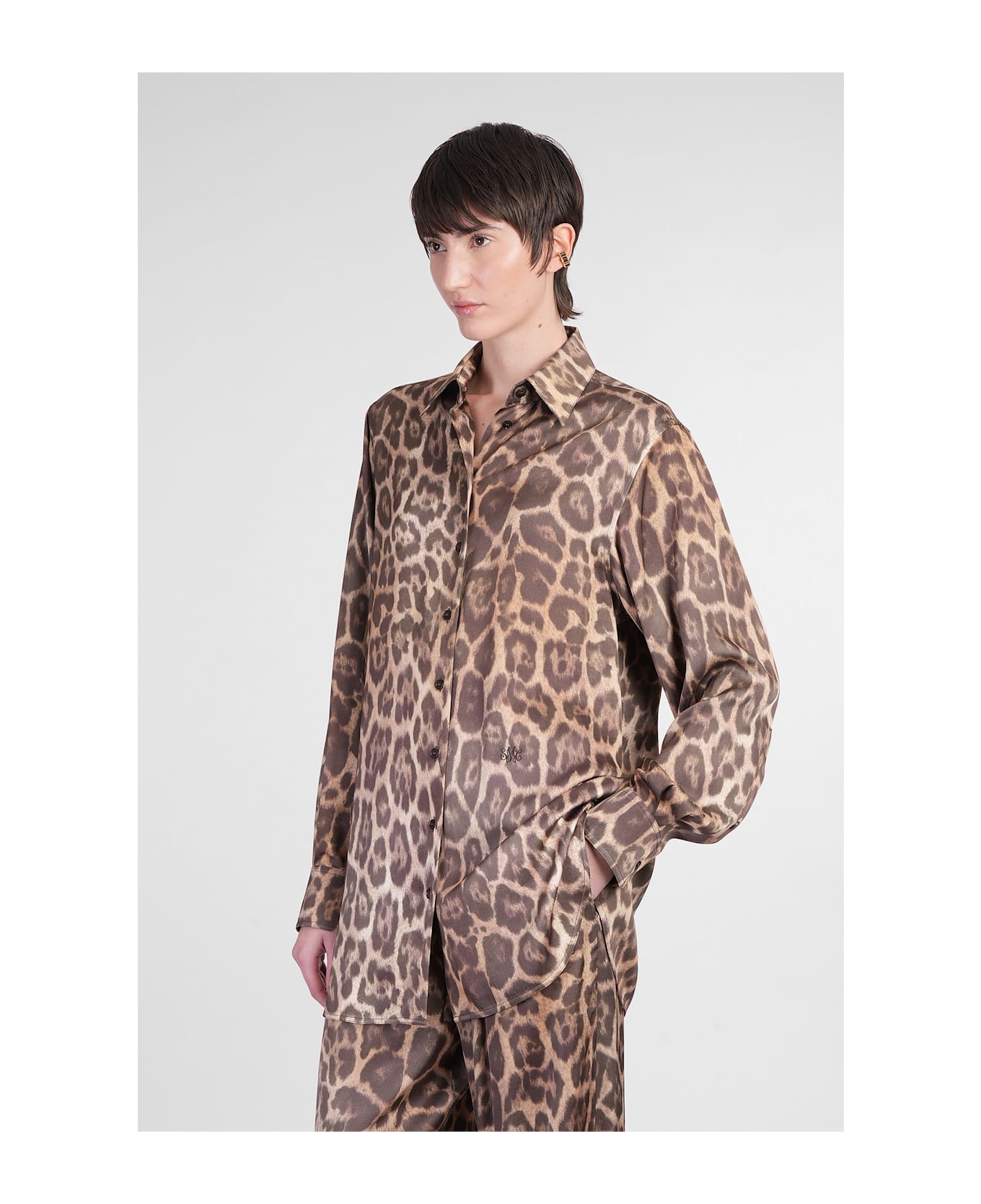 Stella McCartney Shirt In Animalier Viscose - Animalier