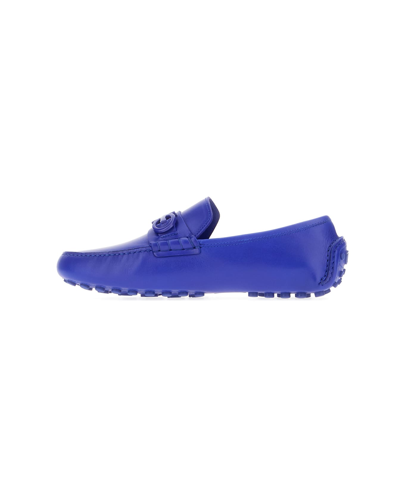 Ferragamo Electric Blue Leather Grazioso Loafers - LAPIS