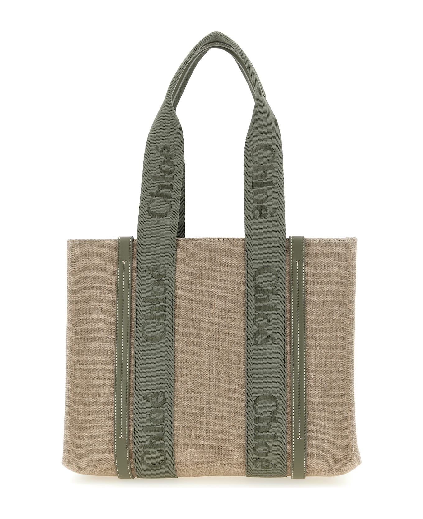 Chloé Medium 'woody' Shopping Bag - Green