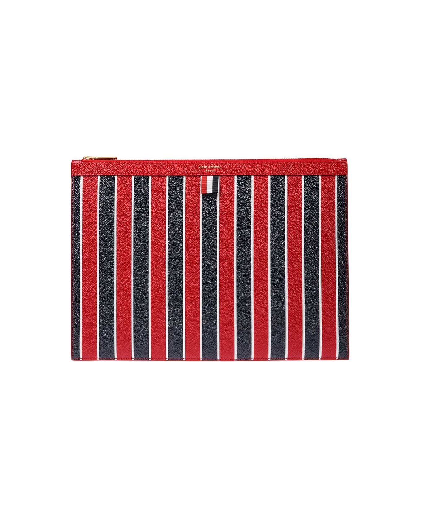 Thom Browne Leather Flat Pouch - Multicolor