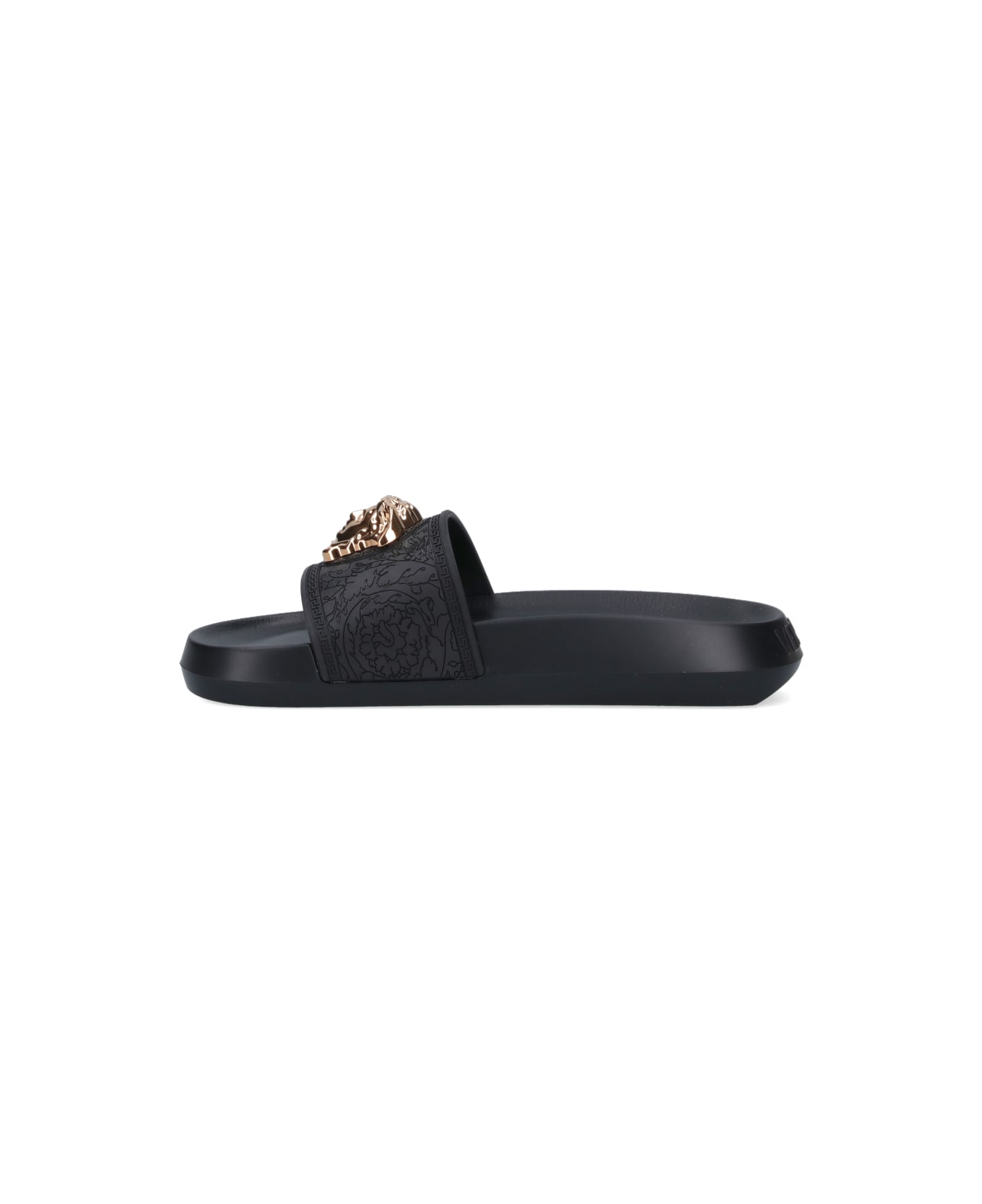 Versace 'palazzo' Slides - BLACK