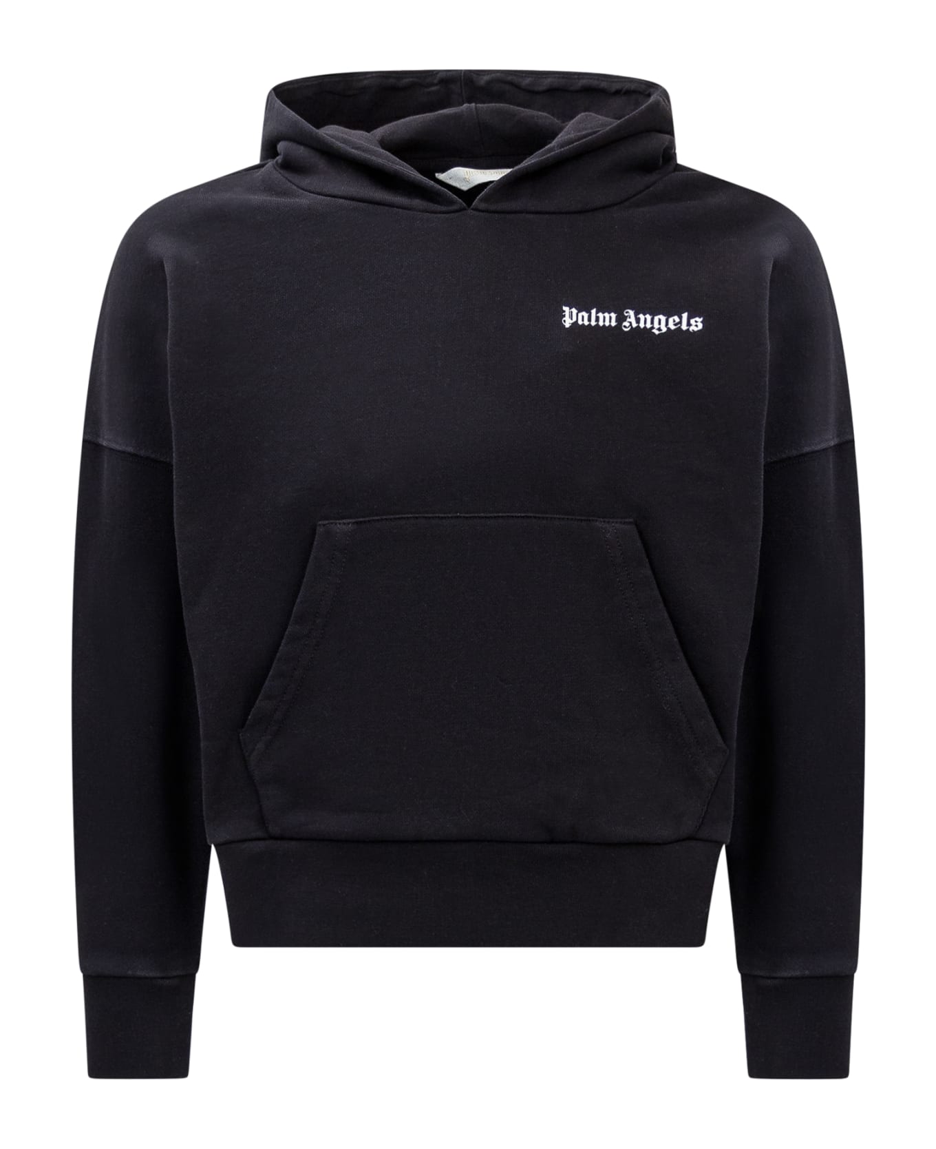 Palm Angels Hoodie With Logo - Black White
