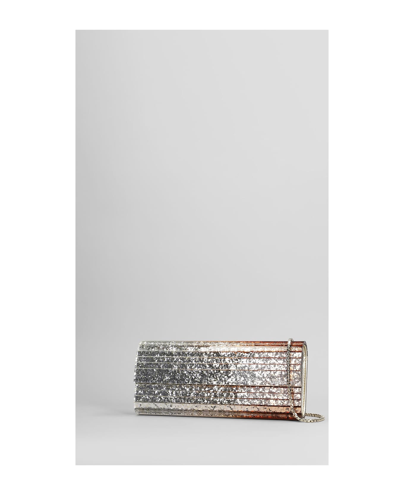 Jimmy Choo Sweetie Clutch In Silver Acrylic - silver
