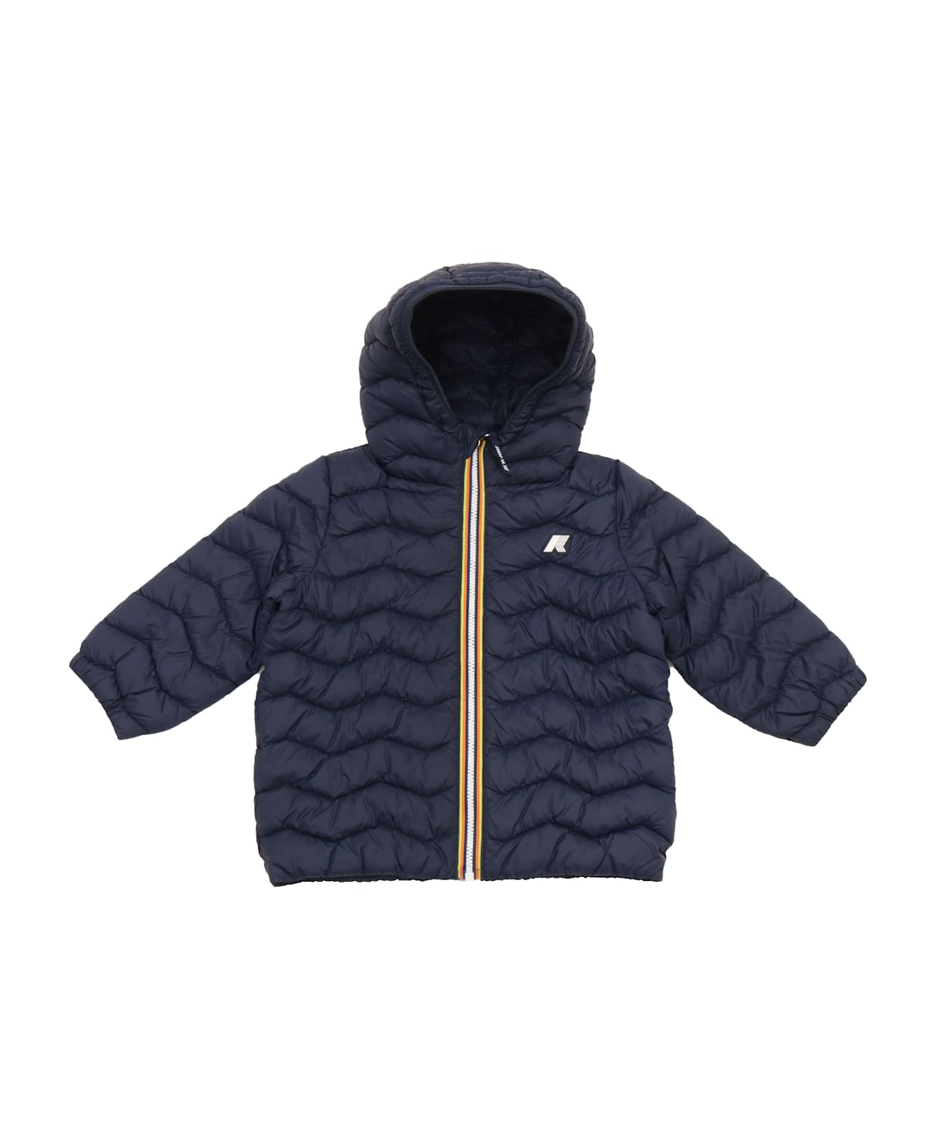 K-Way Blue Quilted Warm Jacket - BLUE