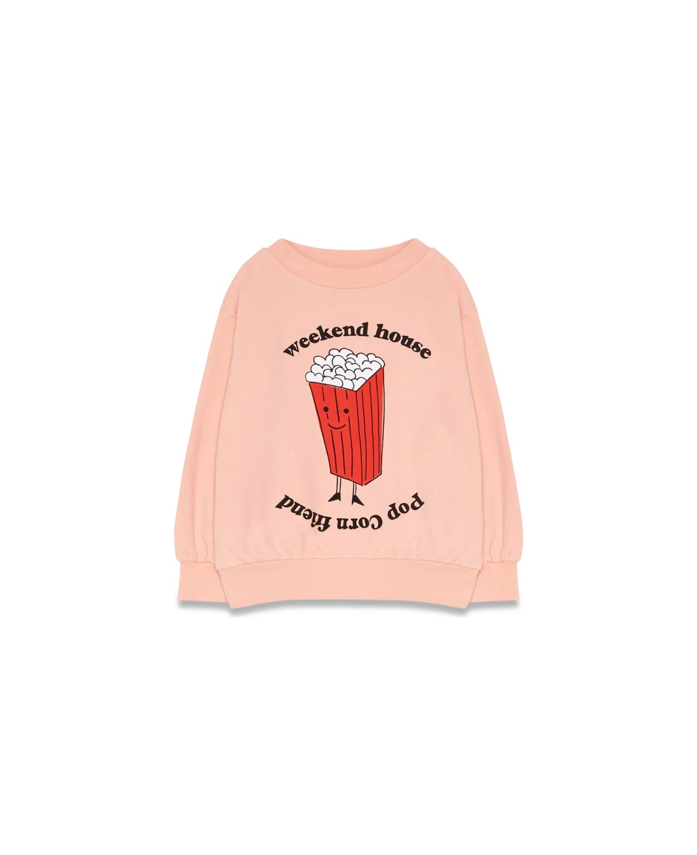 weekend house kids Popcorn Sweatshirt - PINK