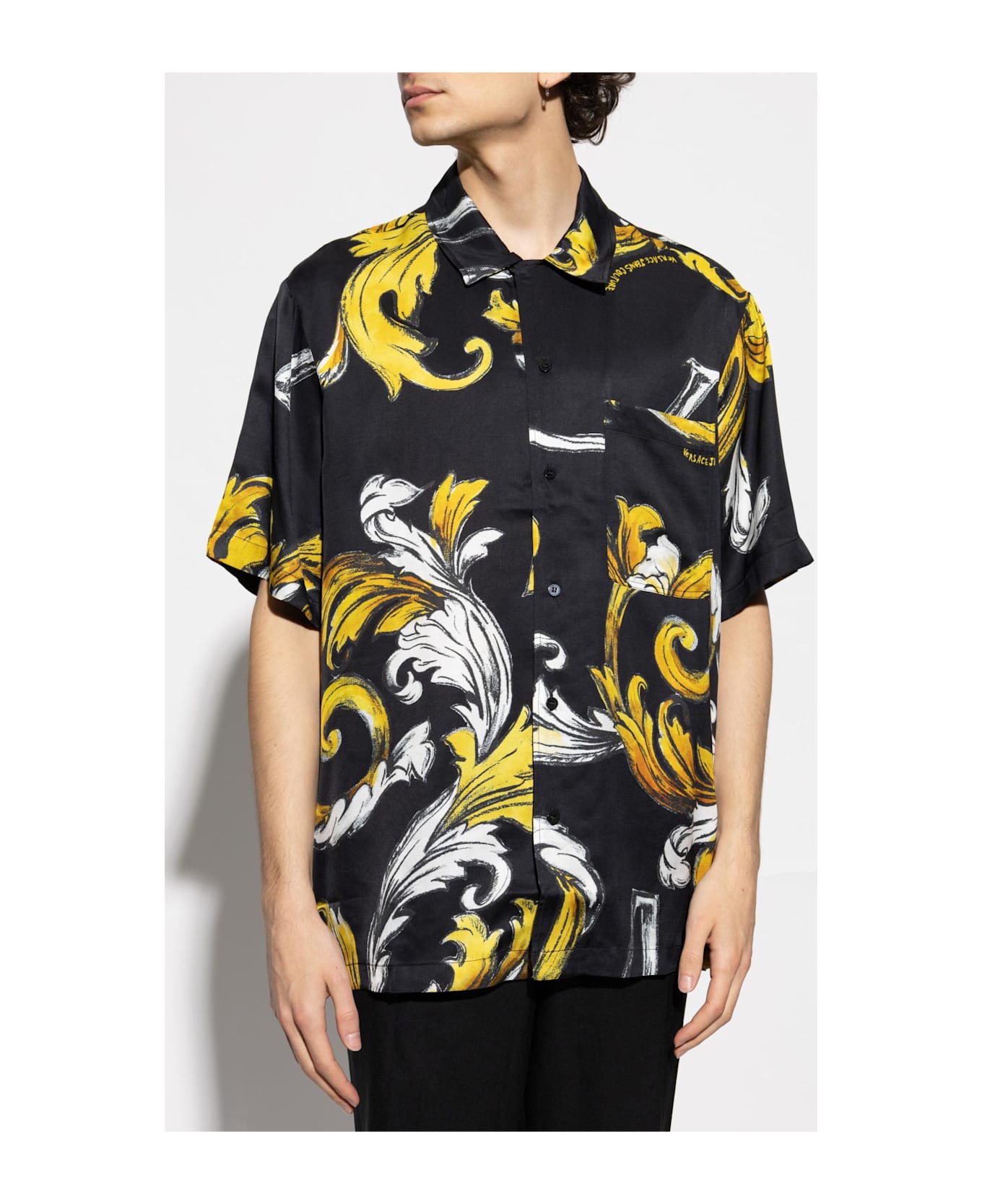 Versace Jeans Couture Shirt With Logo - BLACK