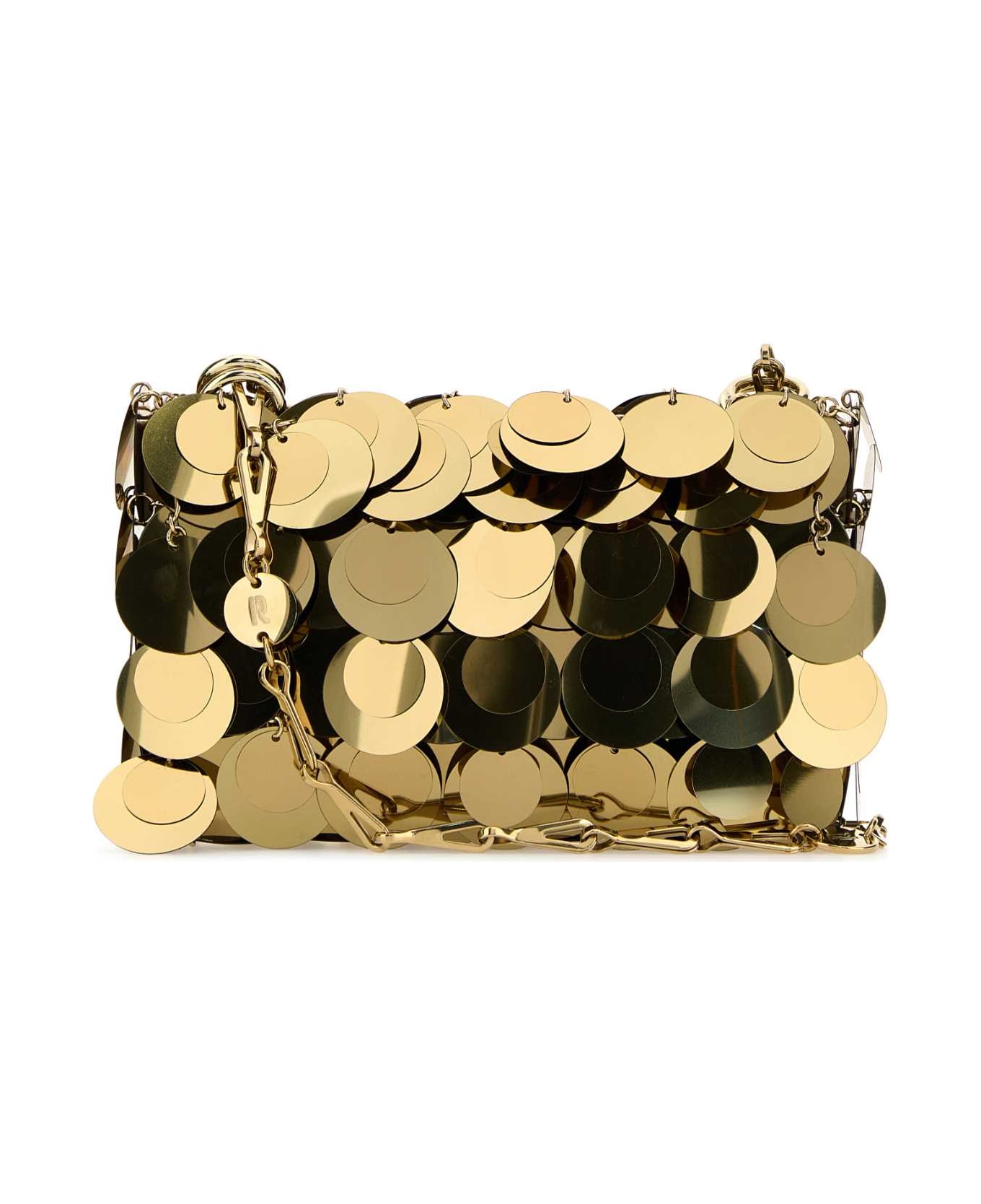 Paco Rabanne Gold Maxi Sequins Nano Shoulder Bag - LIGHTGOLD