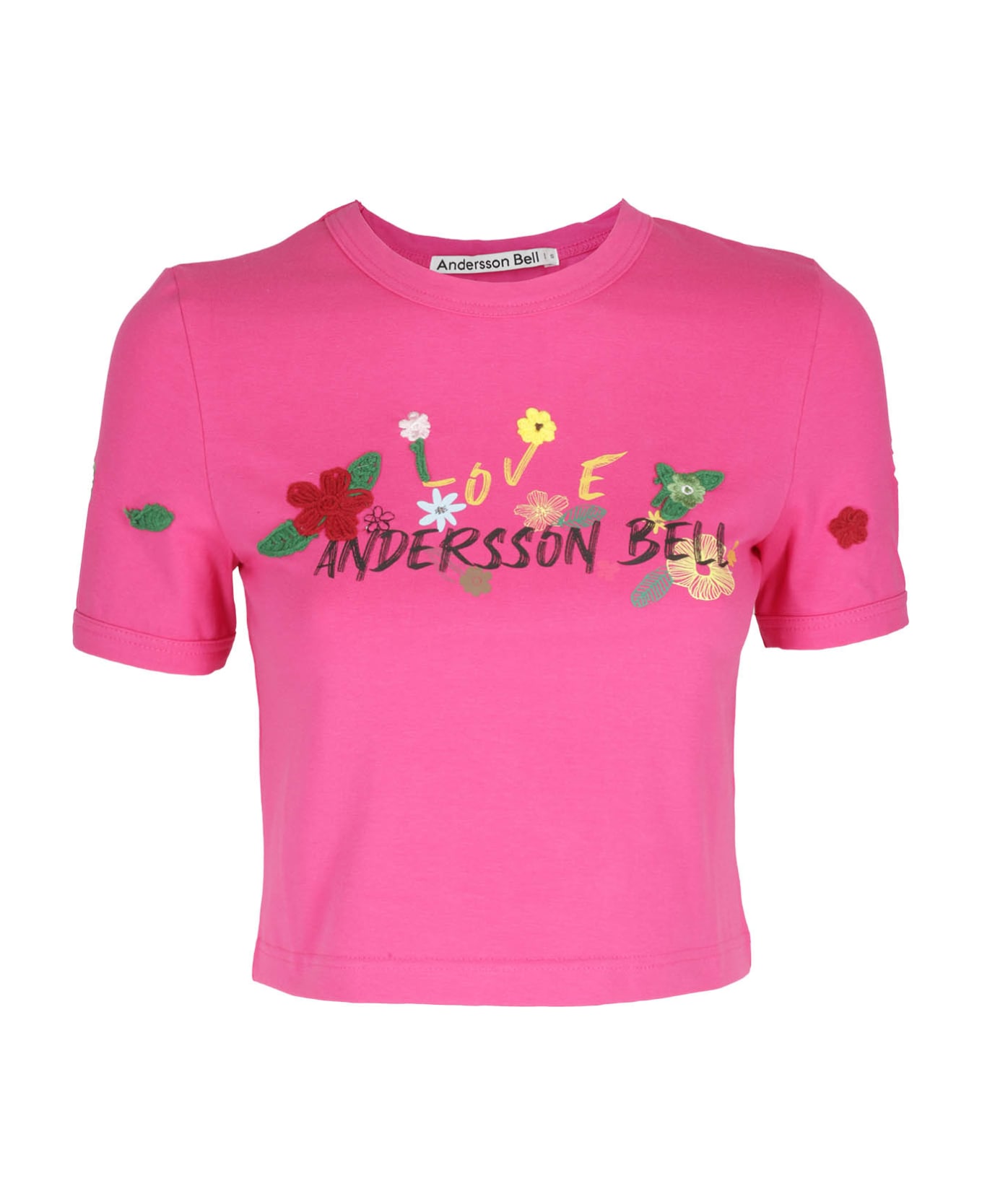 Andersson Bell Dasha Flower Garden Logo - Pink Pink Tシャツ