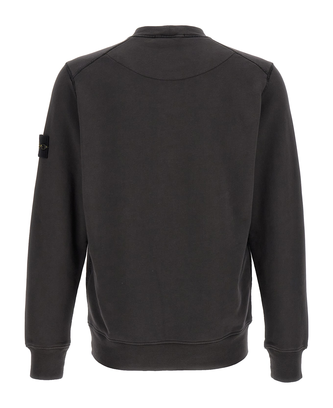 Stone Island Logo Badge Sweatshirt - Gray