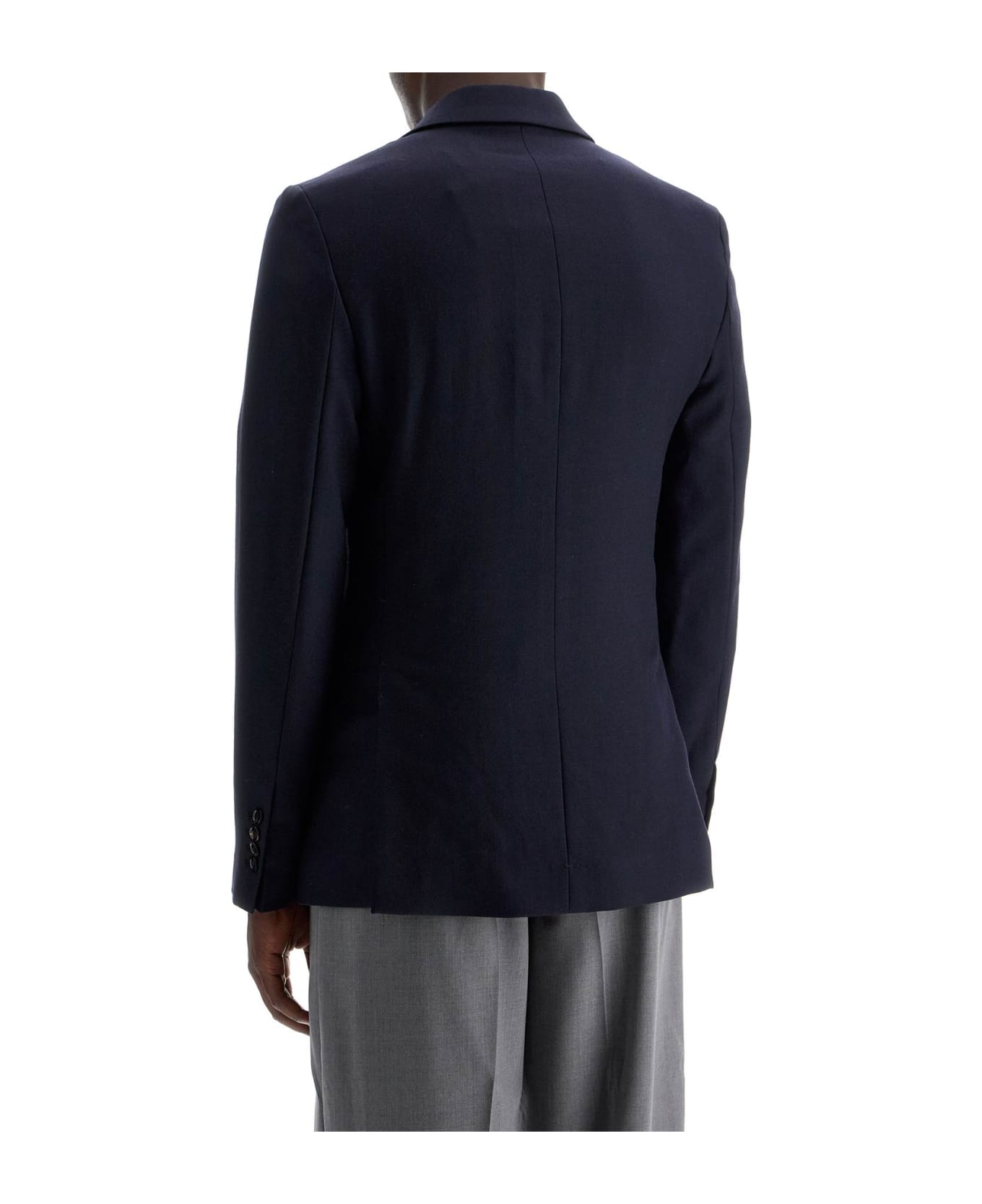 Ami Alexandre Mattiussi Double-breasted Wool Jacket - Blue