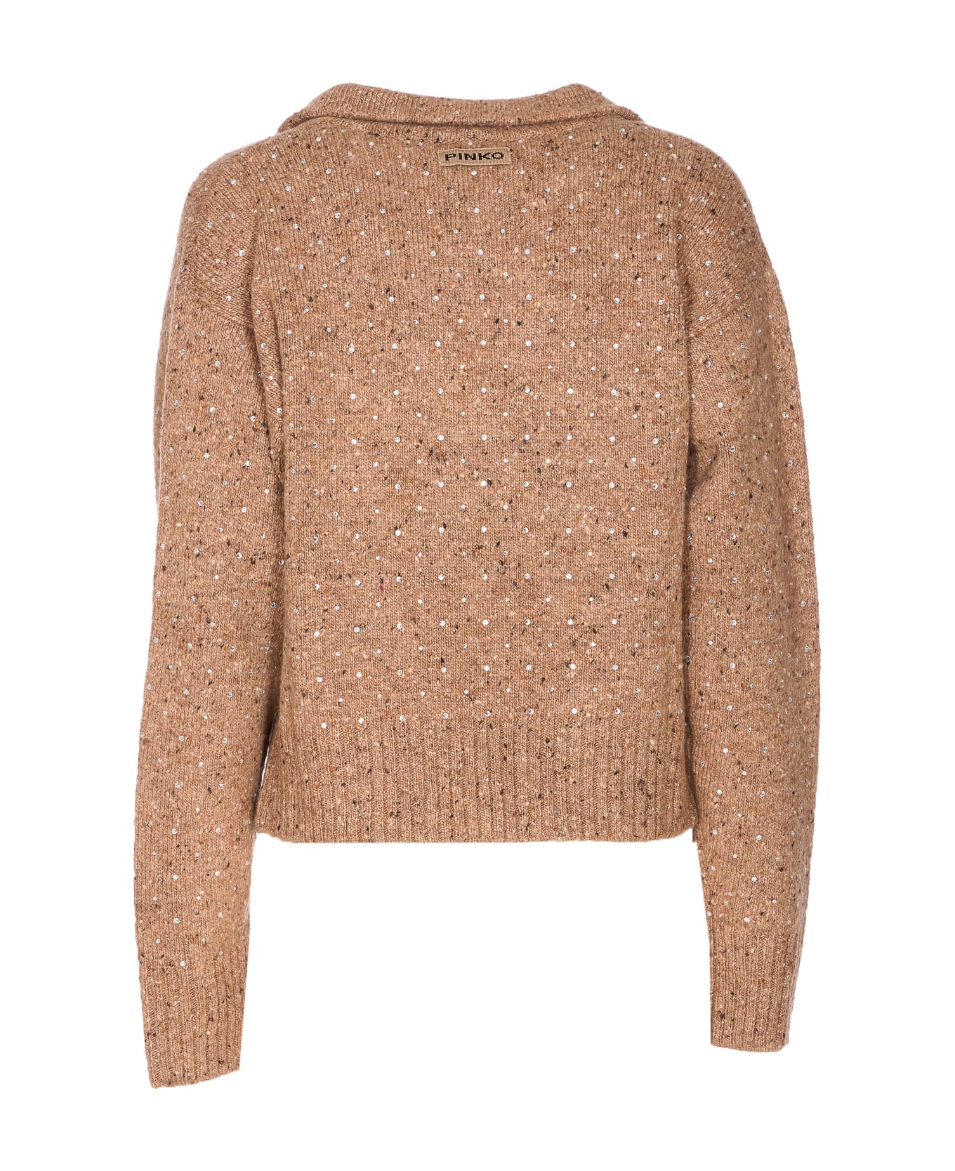 Pinko Nibani Polo Sweater - Beige