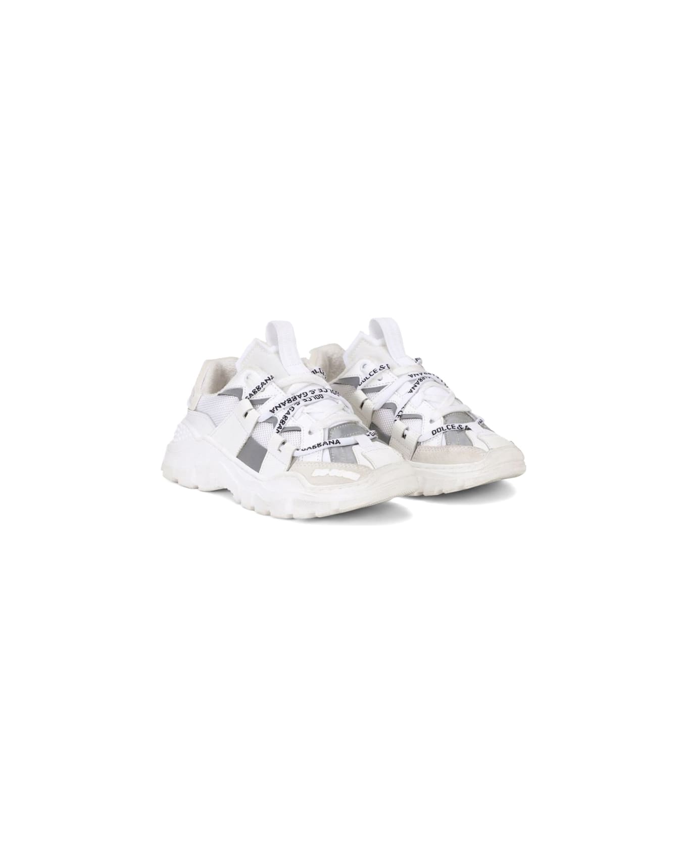 Dolce & Gabbana Low Lace-up Sneaker - WHITE