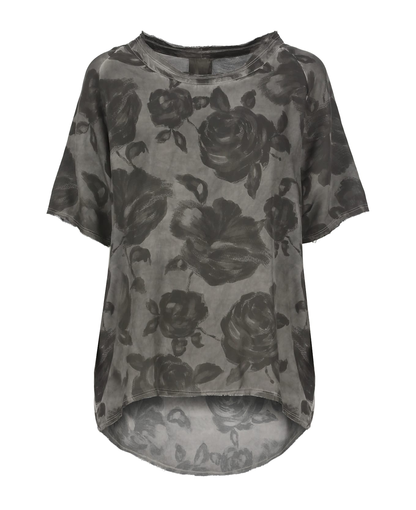 Sanctamuerte Viscose T-shirt - Grey