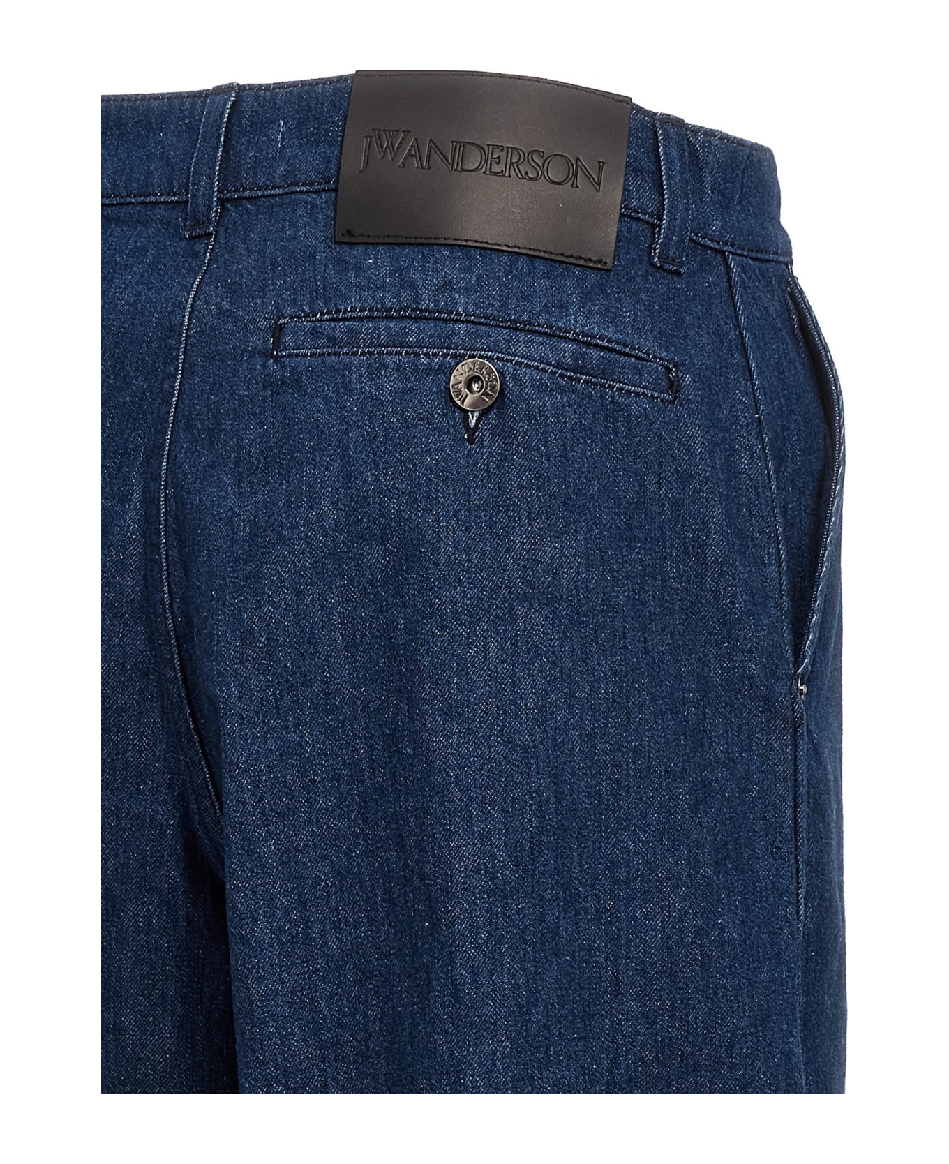 J.W. Anderson 'logo Grid Turn Up Workwear' Jeans - Blue