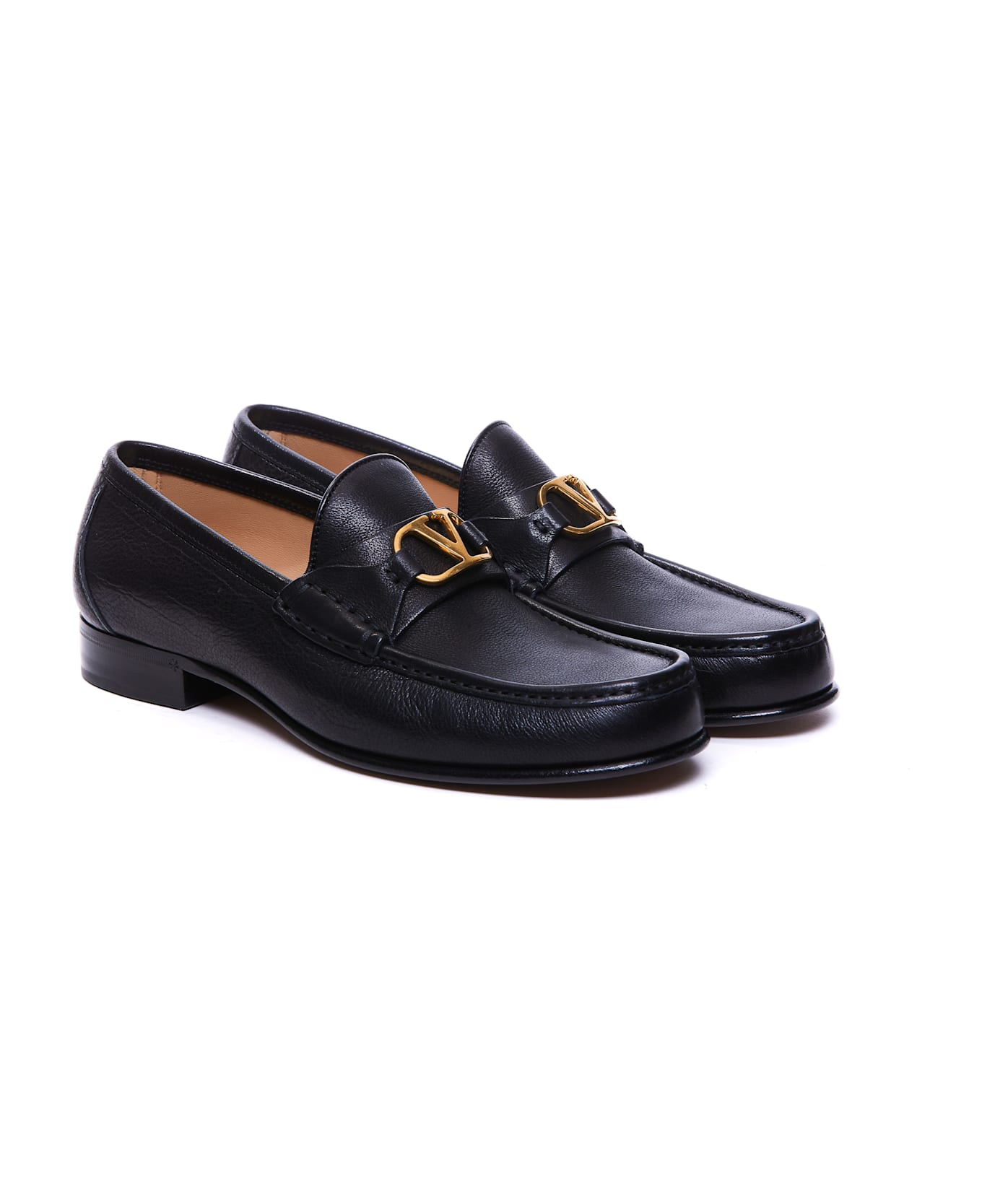 Valentino Garavani Vlogo Signature Loafers - Black