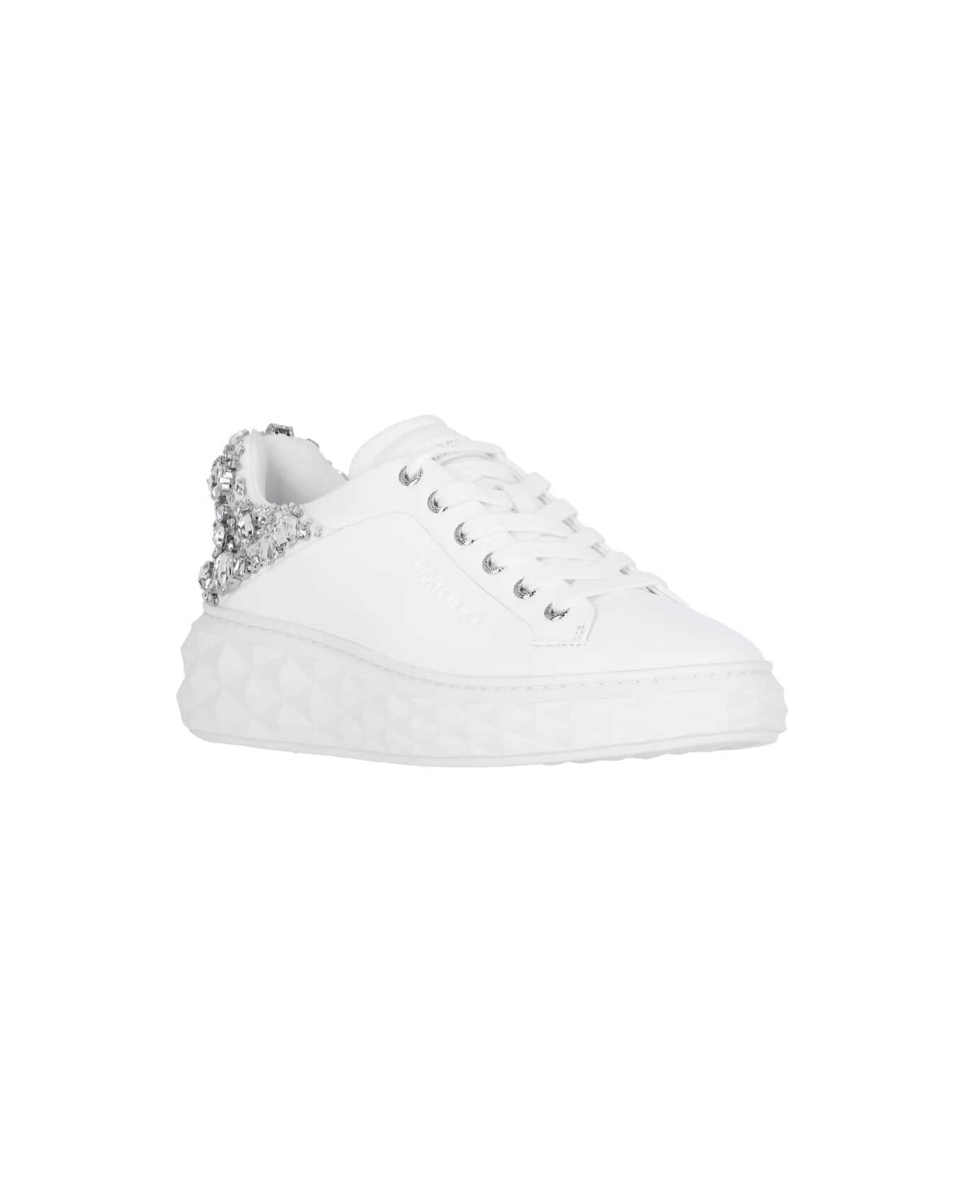 Jimmy Choo "diamond Maxi/f Ii" Sneakers - White