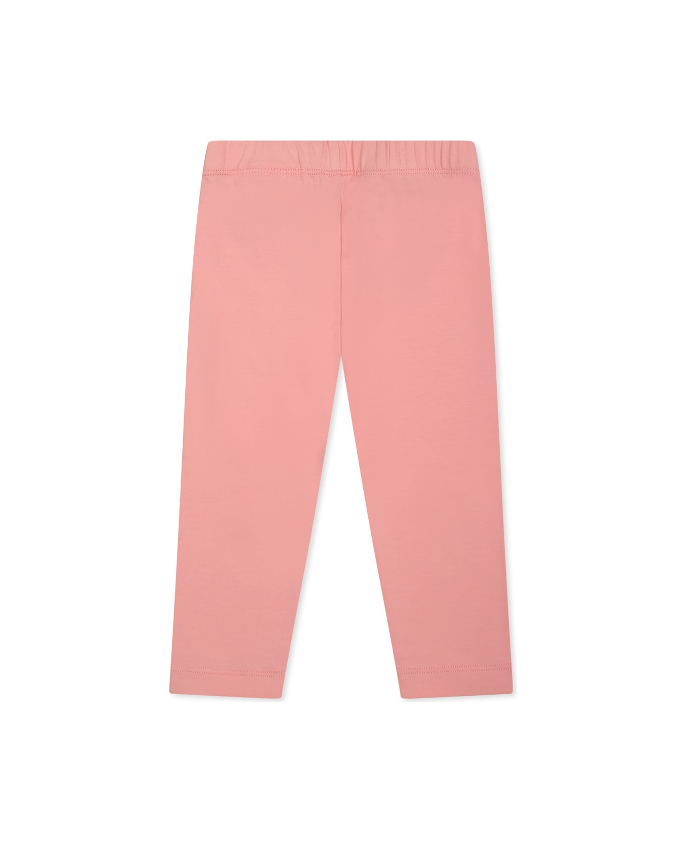 Off-White Pink Leggings For Baby Girl With Logo - PINK