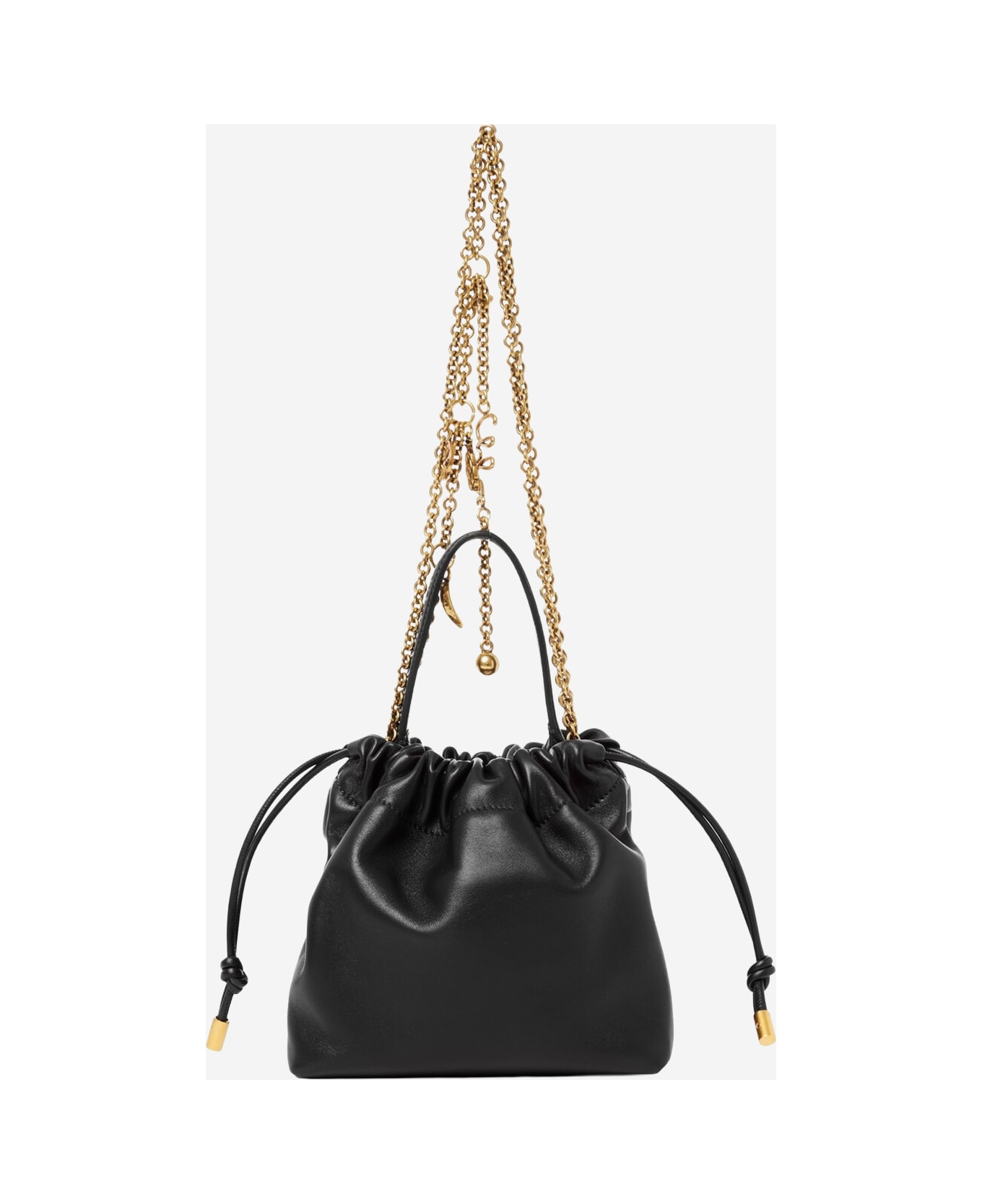 Chloé Mini Leather Shoulder Bag - Black