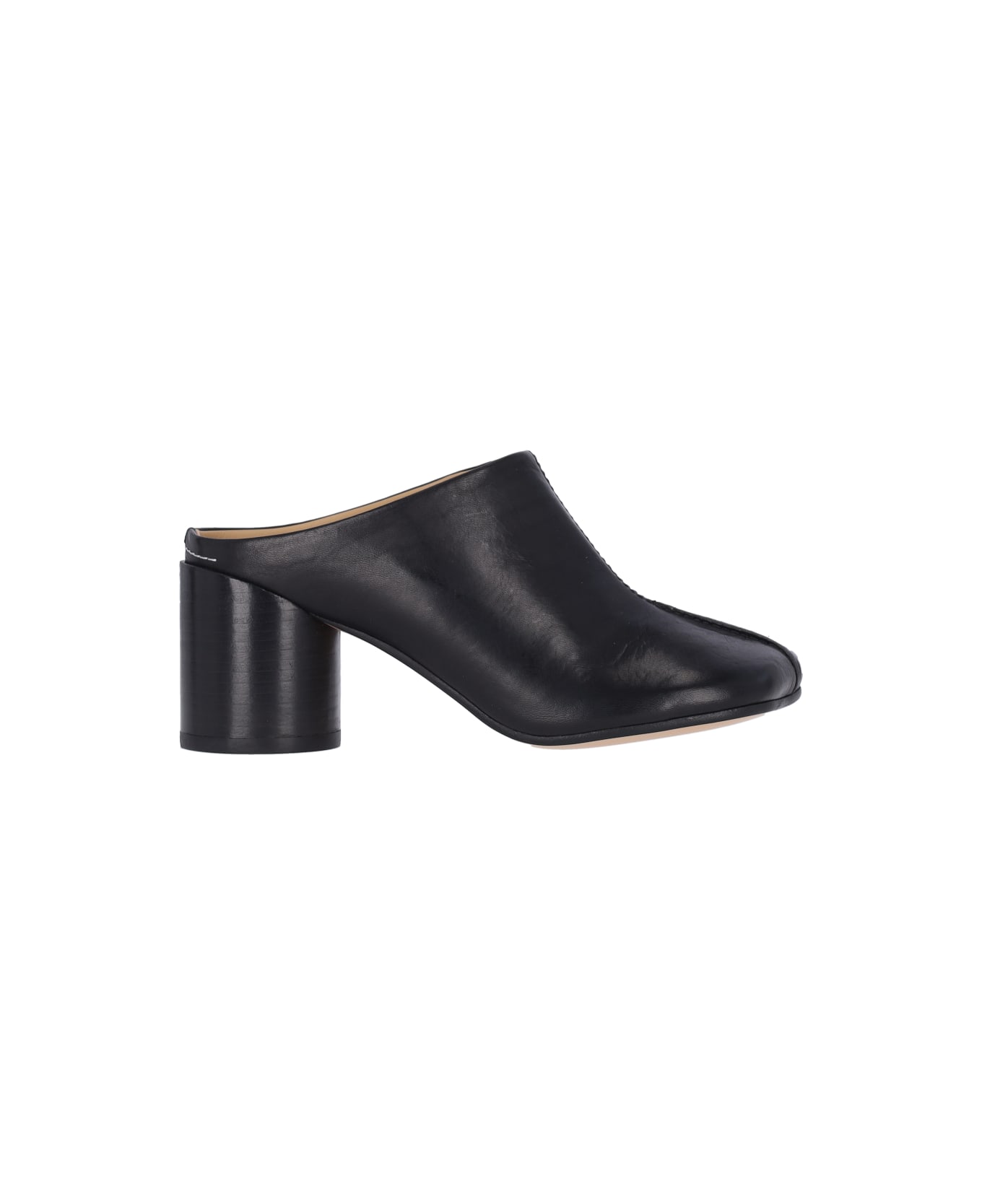 MM6 Maison Margiela Stitch-out Mules - Black