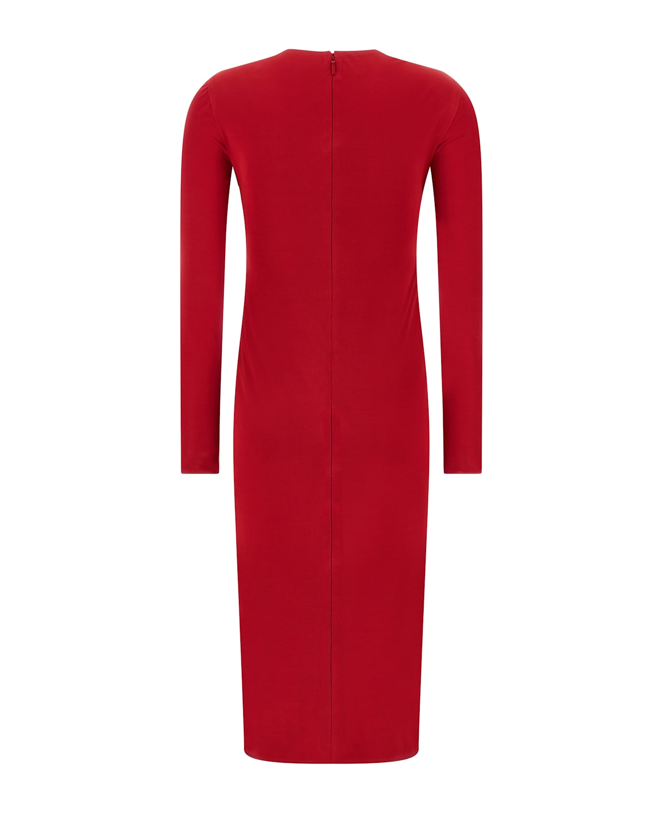 Versace 'safety Pin' Dress - Red