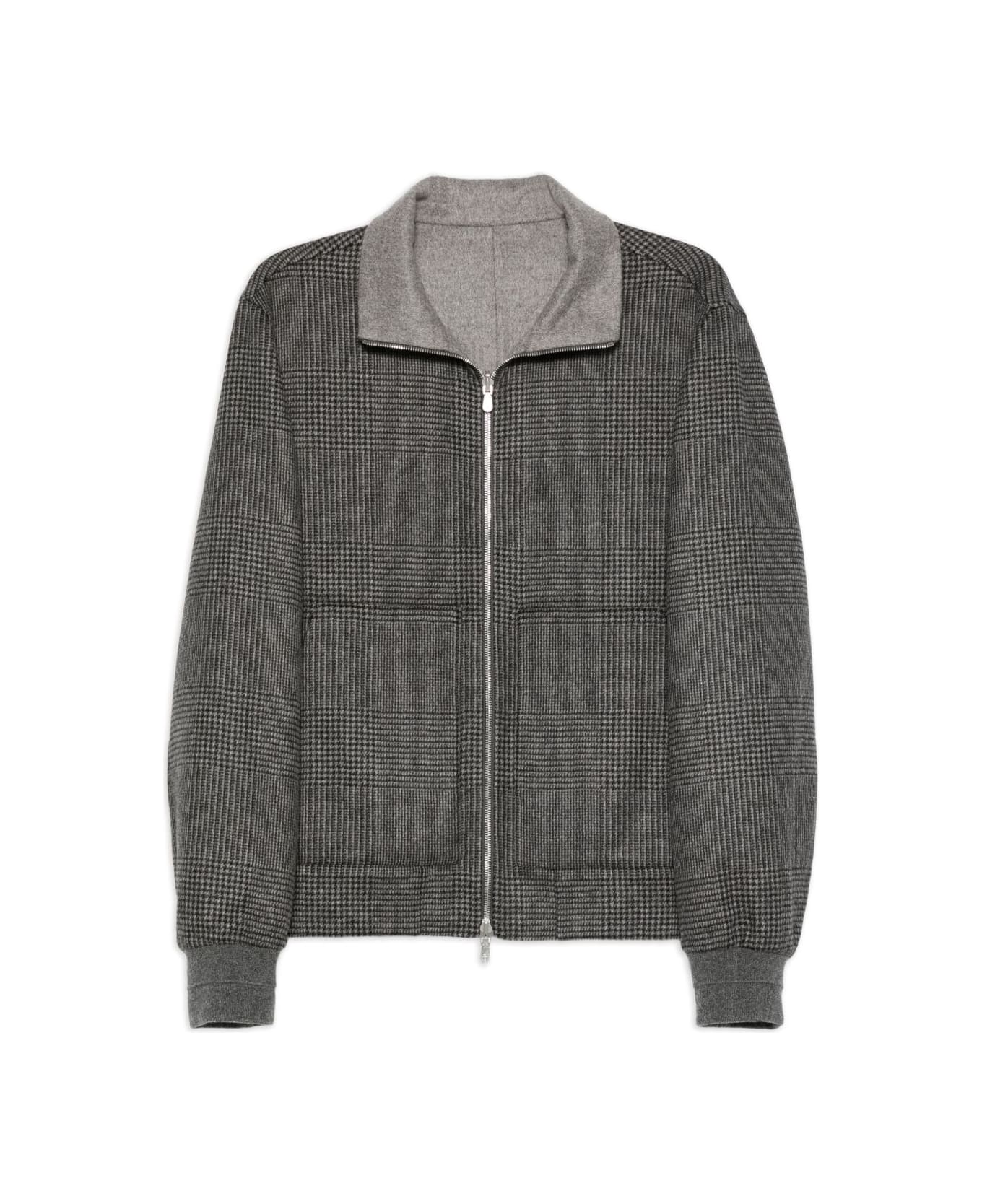 Brunello Cucinelli Cashmere Bomber Jacket - Grey