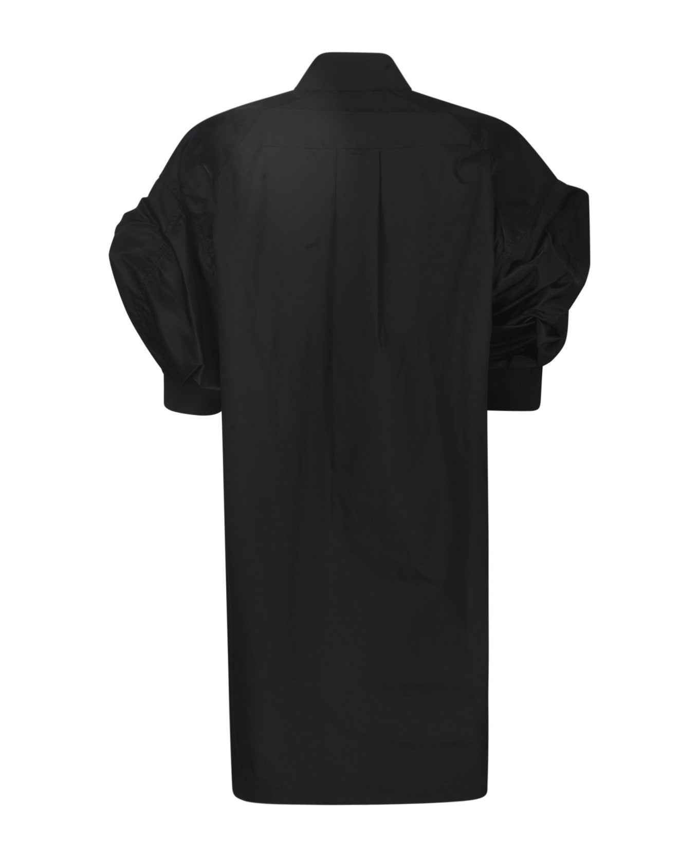 Sacai Short Sleeved Shirt Dress - Black  ワンピース＆ドレス