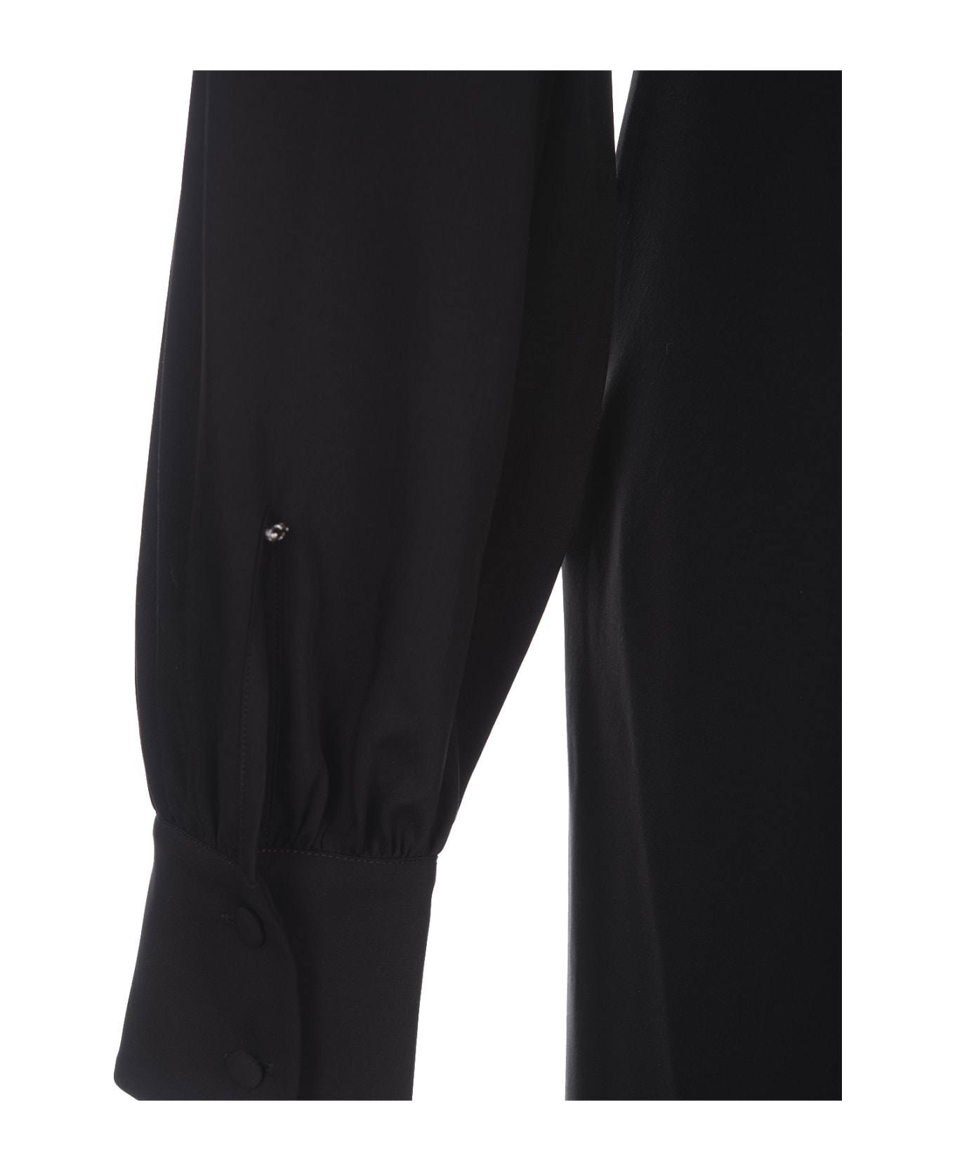 SportMax Black Disegno Midi Dress - Black