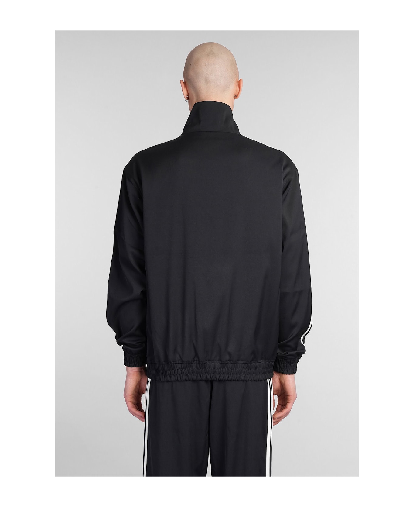 Adidas Firebird Tt Sweatshirt In Black Polyester - black