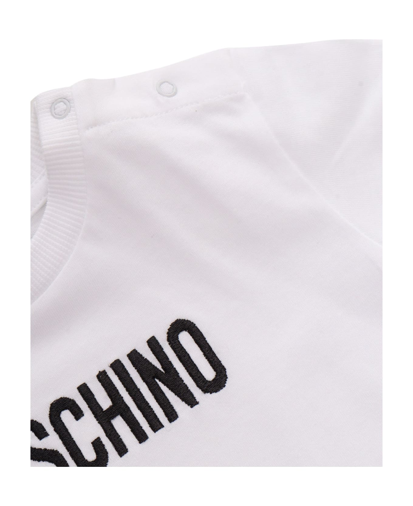 Moschino Short-sleeved Bodysuit - WHITE ボディスーツ＆セットアップ
