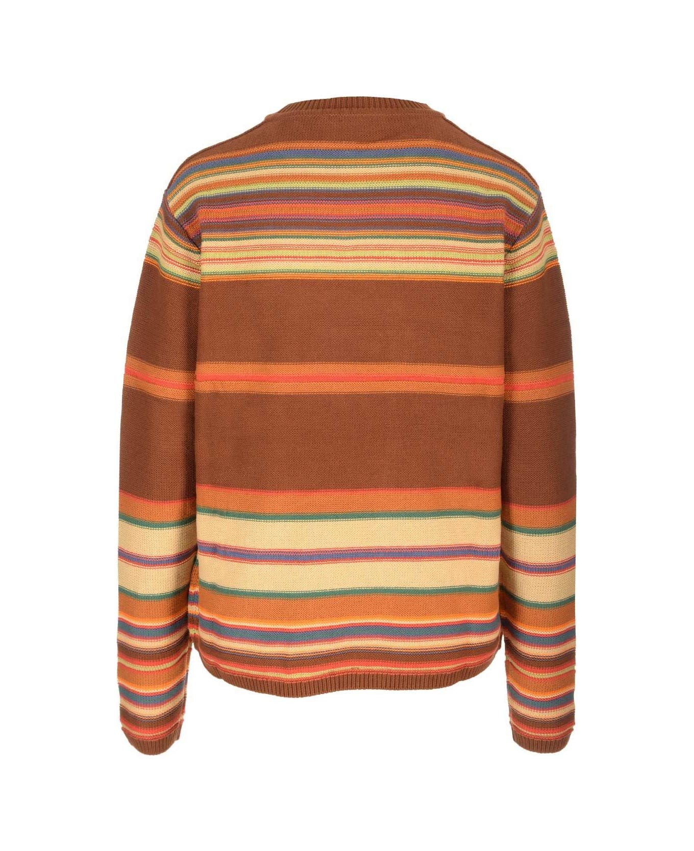 Acne Studios Striped Crewneck Sweater - Brown