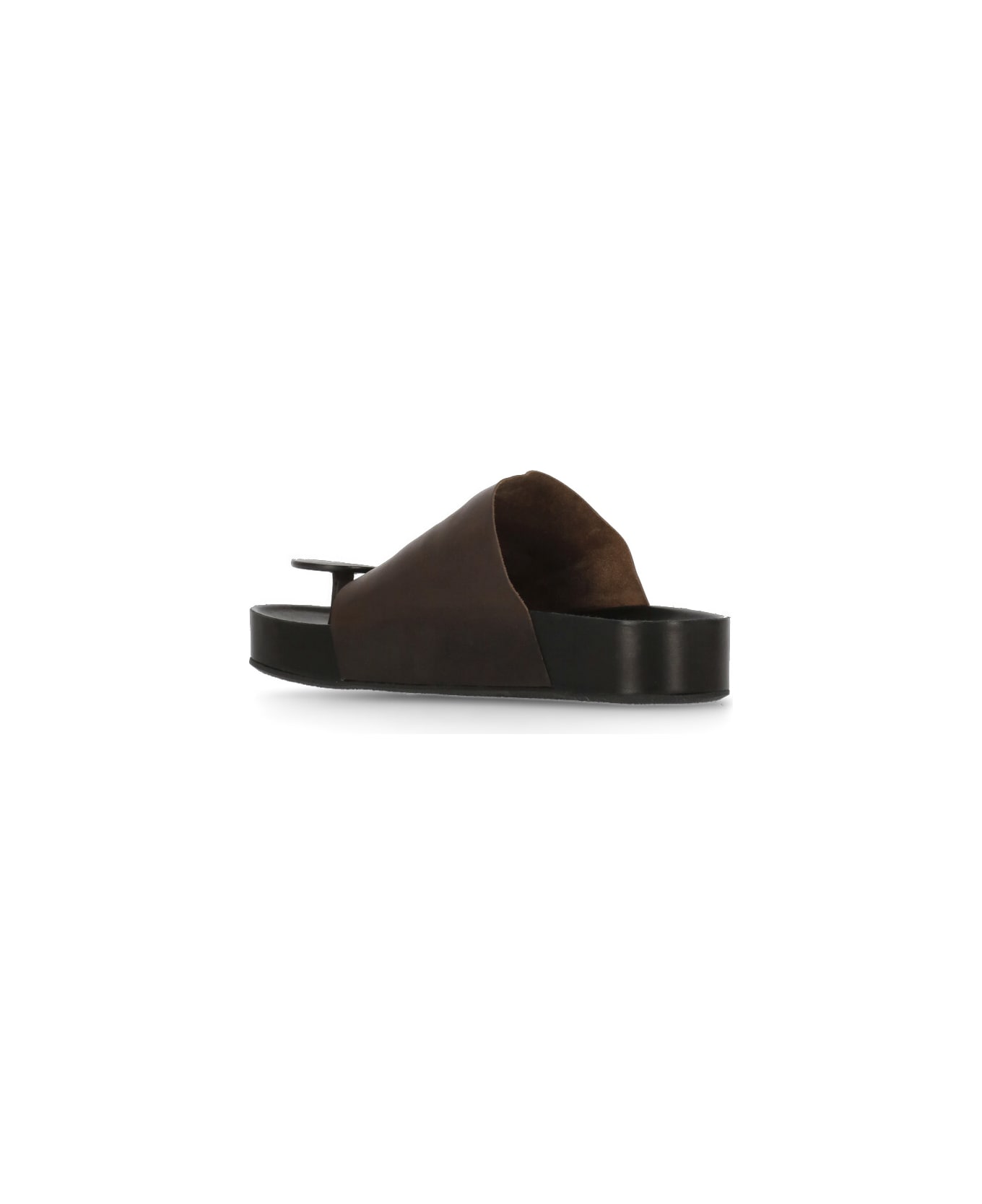 Uma Wang Leather Sandals - Brown