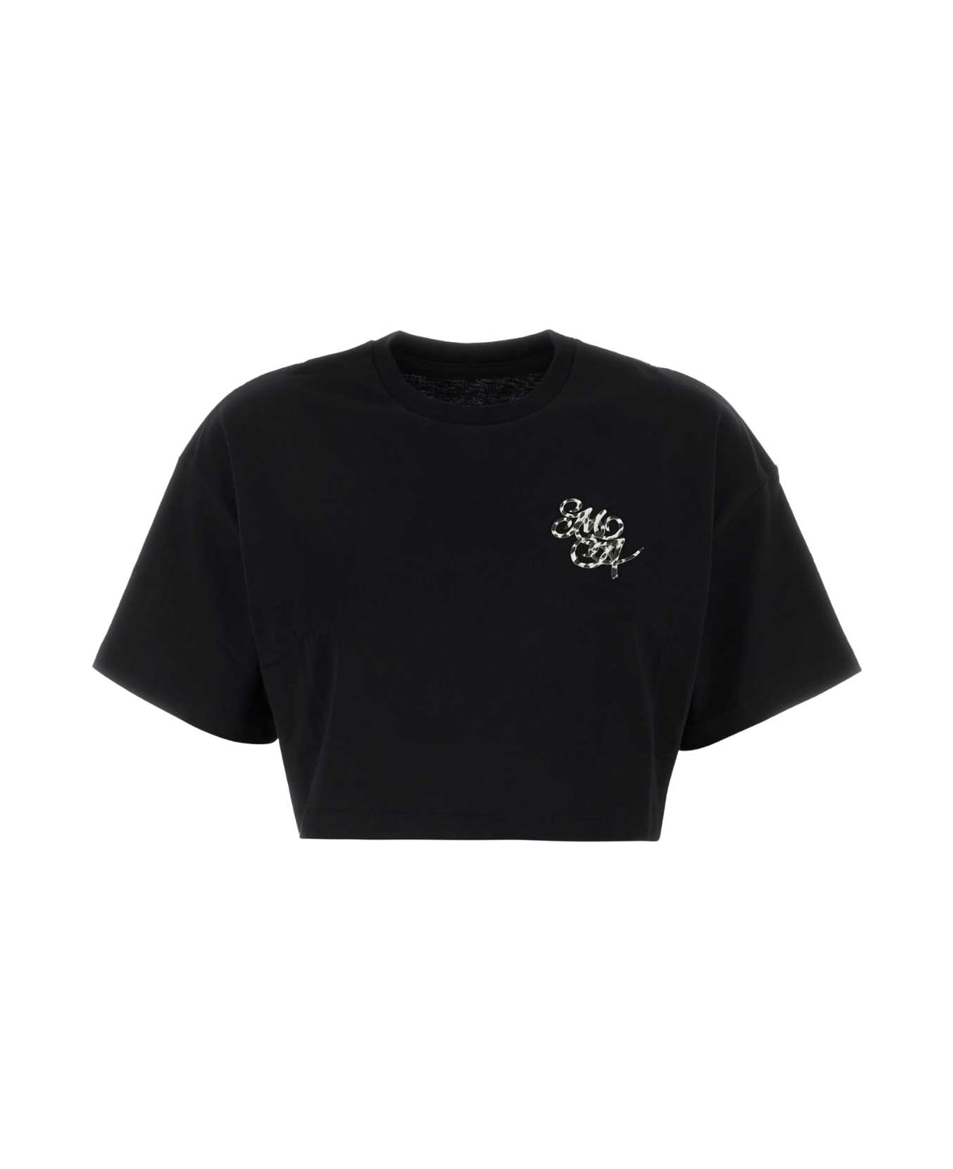 AMIRI Black Cotton T-shirt - BLACK