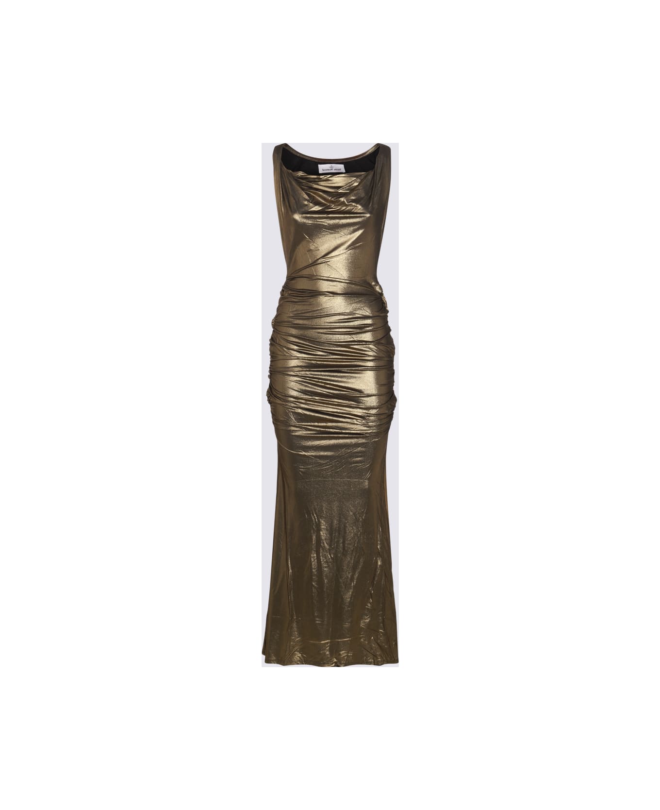 Vivienne Westwood Gold Viscose Long Dress - Golden