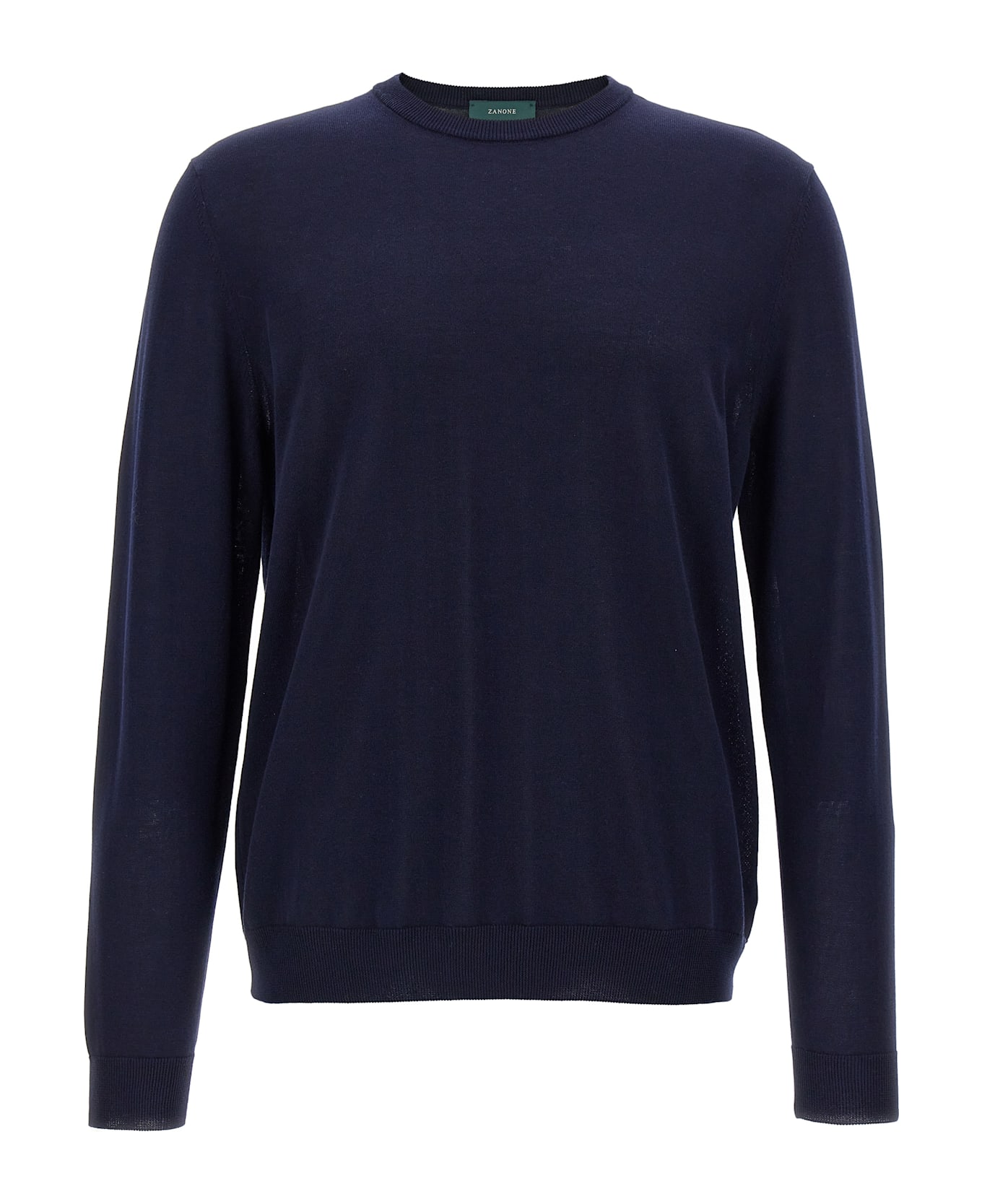 Zanone Cotton Sweater - Blue
