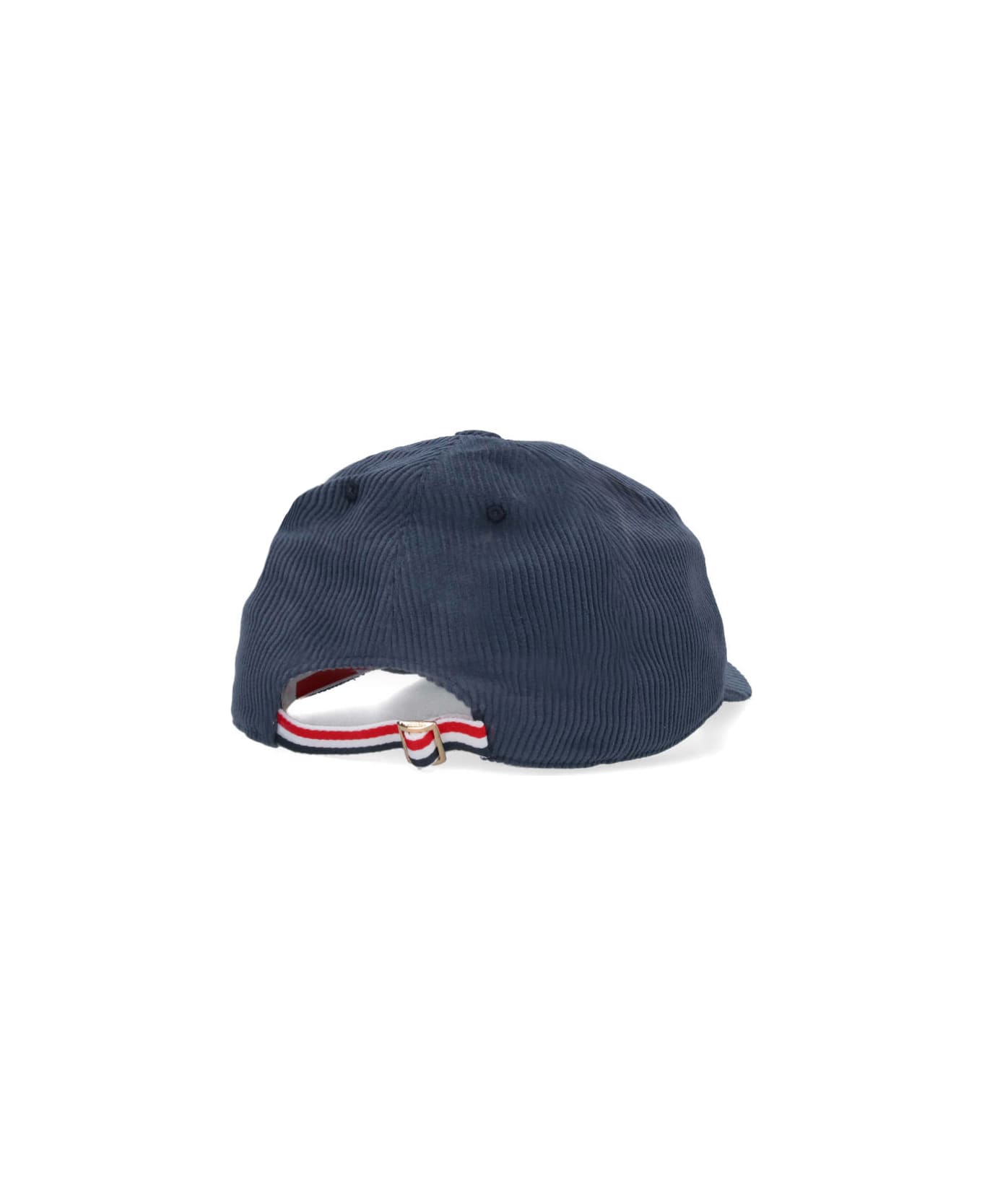 Thom Browne Velvet Baseball Cap - Blue