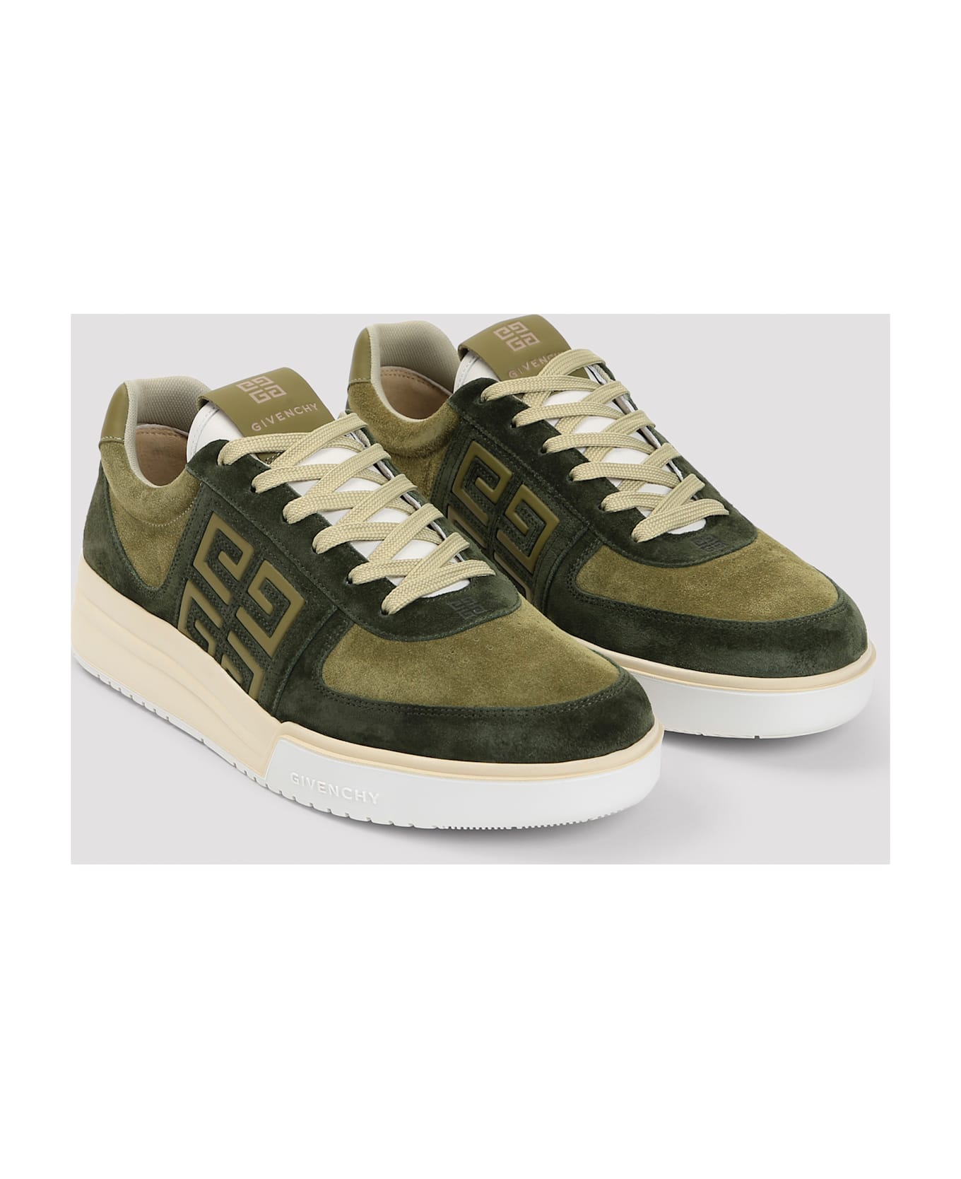 Givenchy 4g Low Sneakers - Golden Green