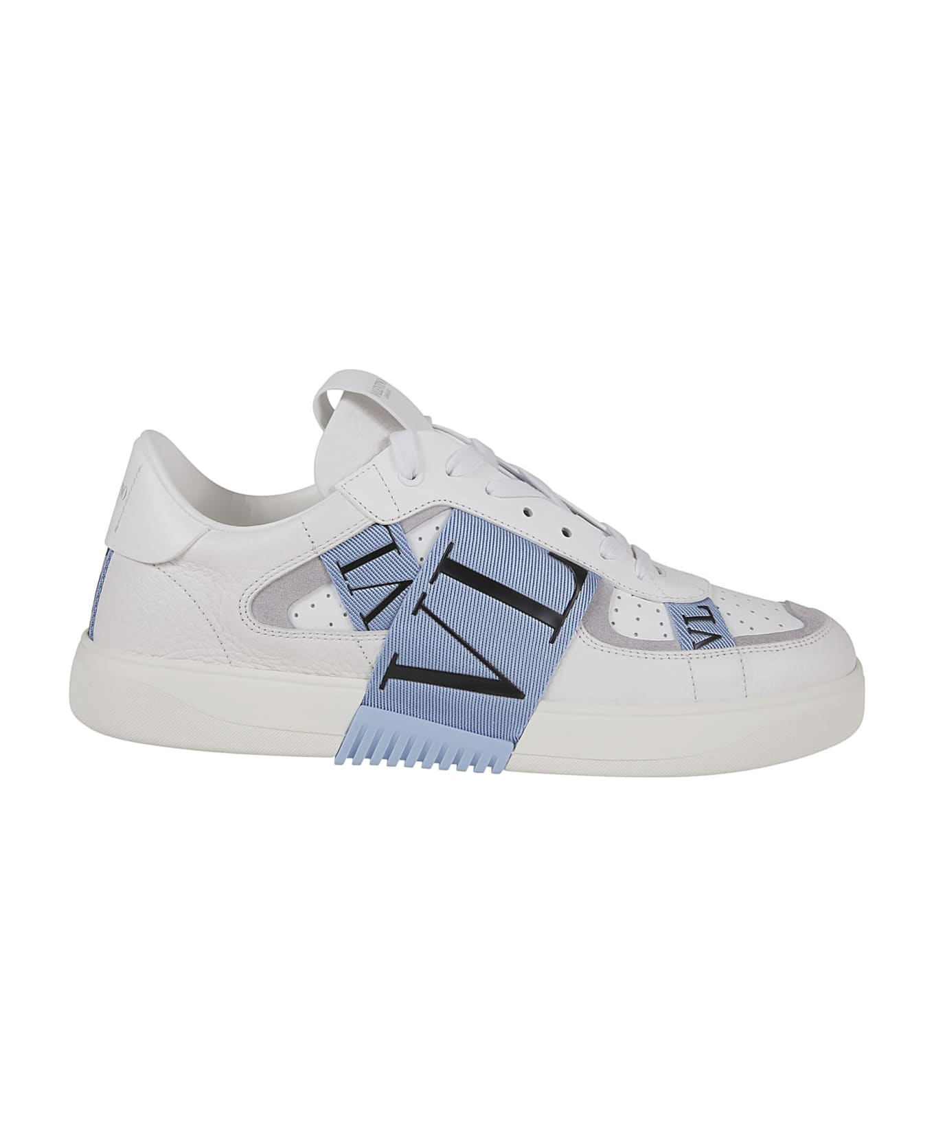 Valentino Garavani Sneaker Vl7n - Ydl Bianco Pastel Grey Popeline Blue Nero